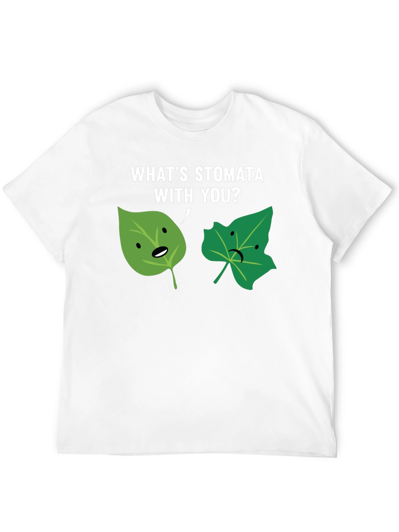 Black What's Stomata With You? Graphic Tee view 12