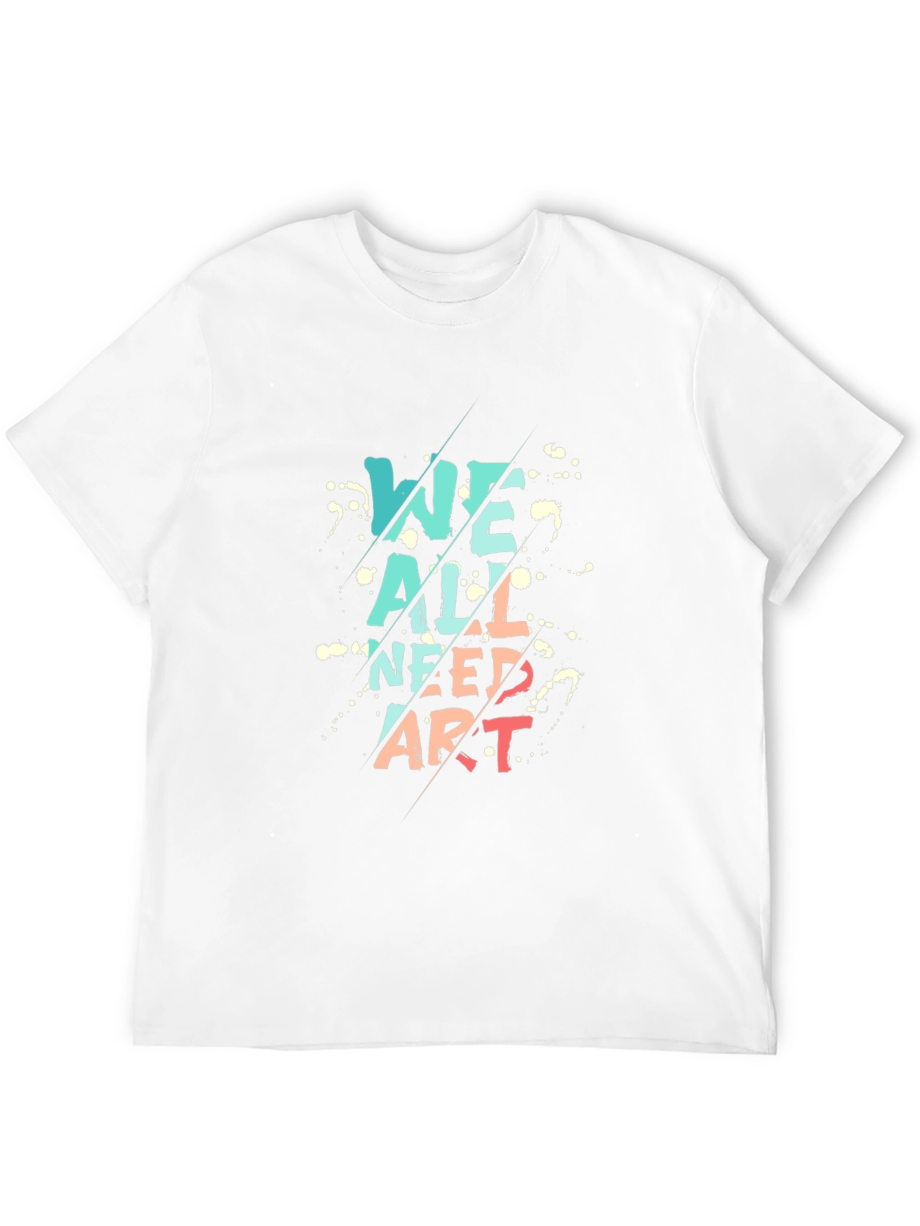 Black We All Need Art Black Graphic Tee view 12