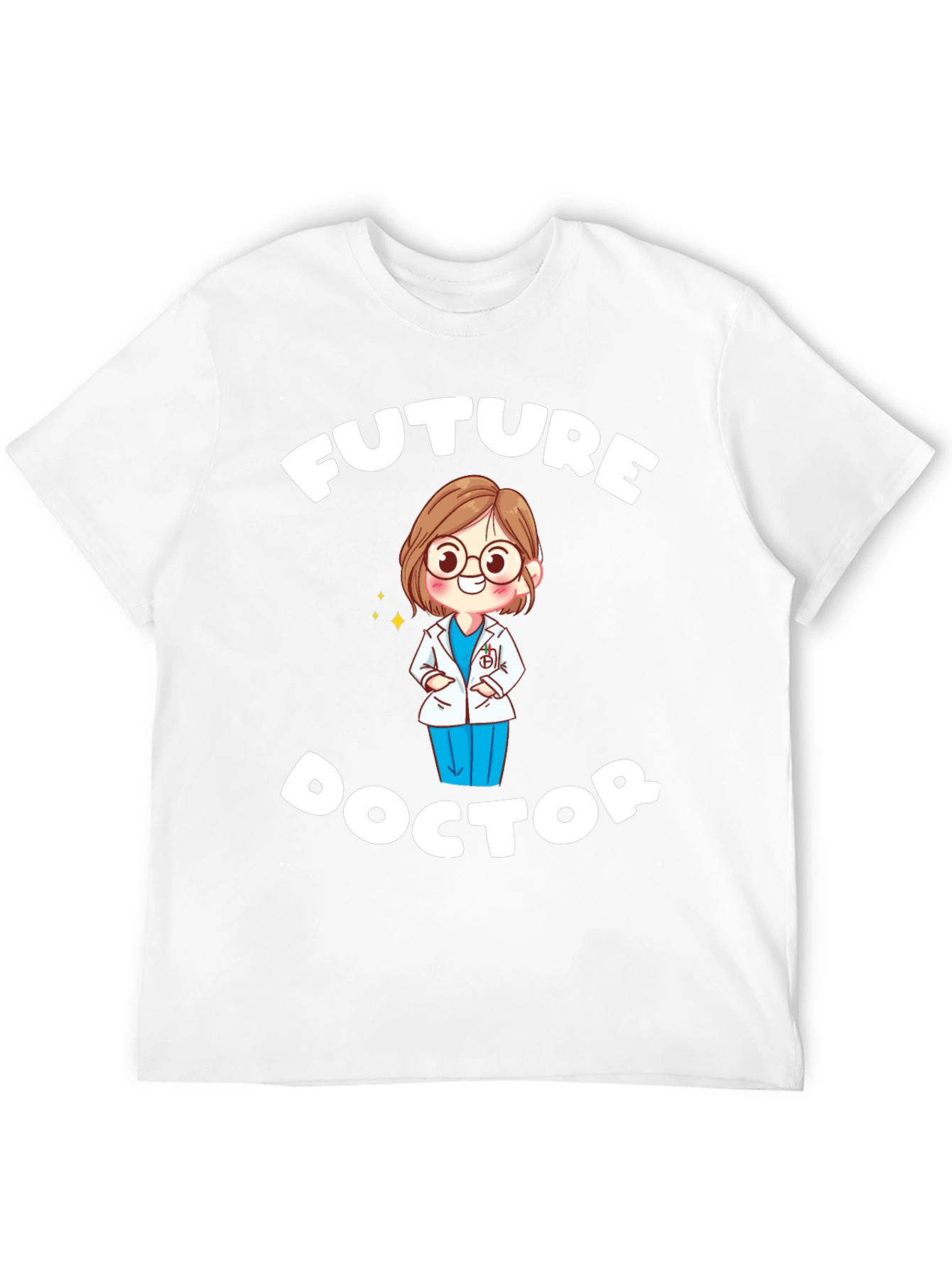 Black Future Doctor T-Shirt - Cute Medical Student Tee view 12