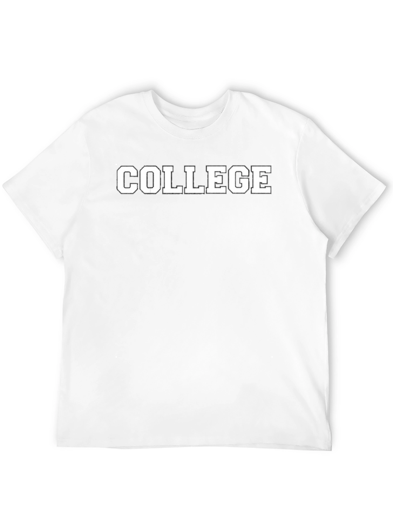 Black College Graphic T-Shirt - Black view 12