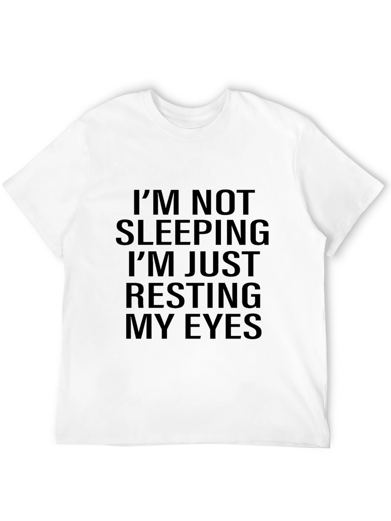 Black Funny Resting Eyes Graphic T-Shirt view 12