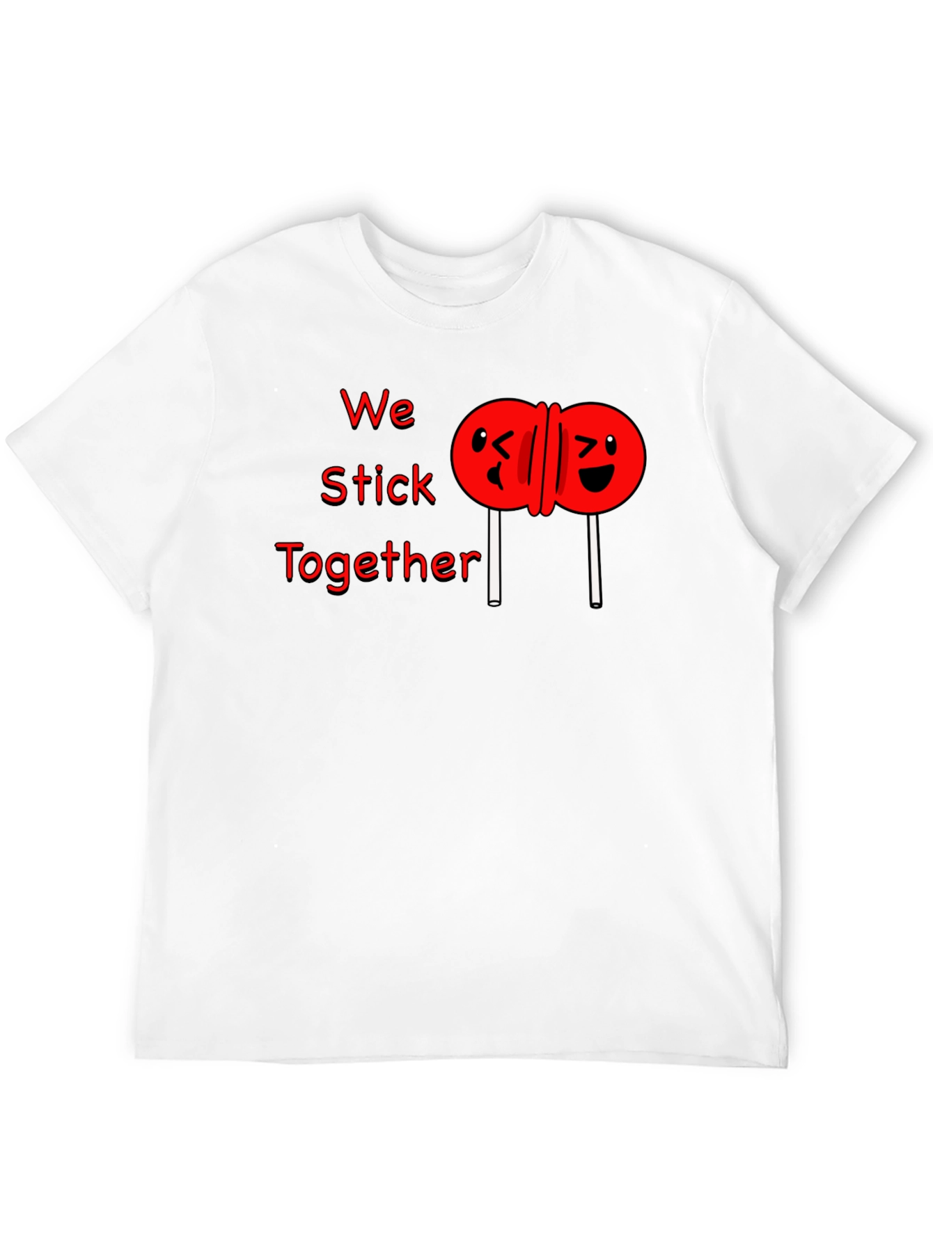 Black We Stick Together Graphic T-Shirt view 12