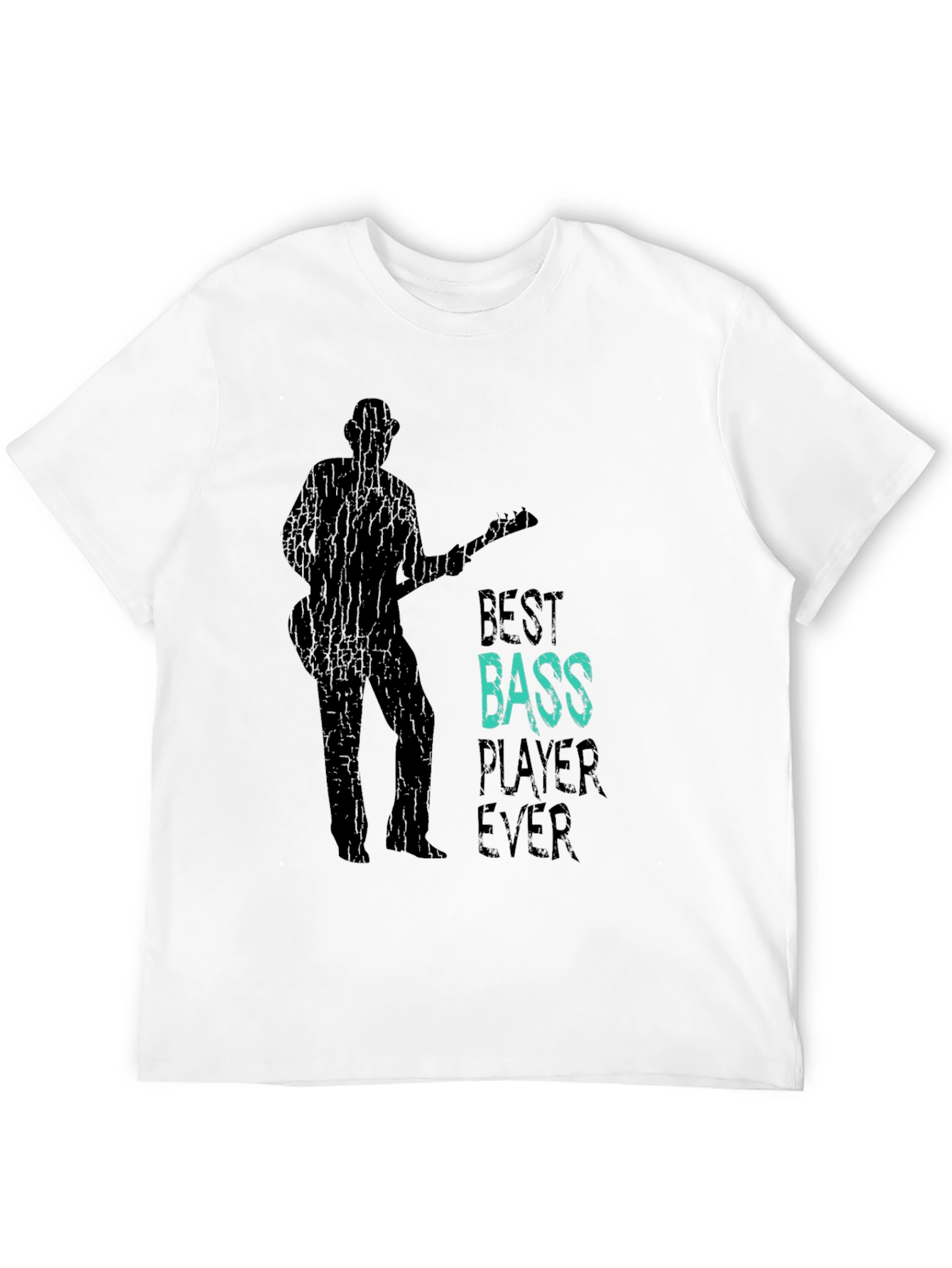 Black Best Bass Player Ever Graphic T-Shirt view 12