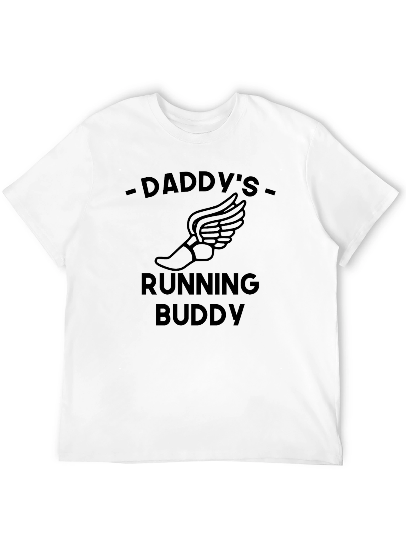 Black Daddy's Running Buddy Black Graphic Tee view 12