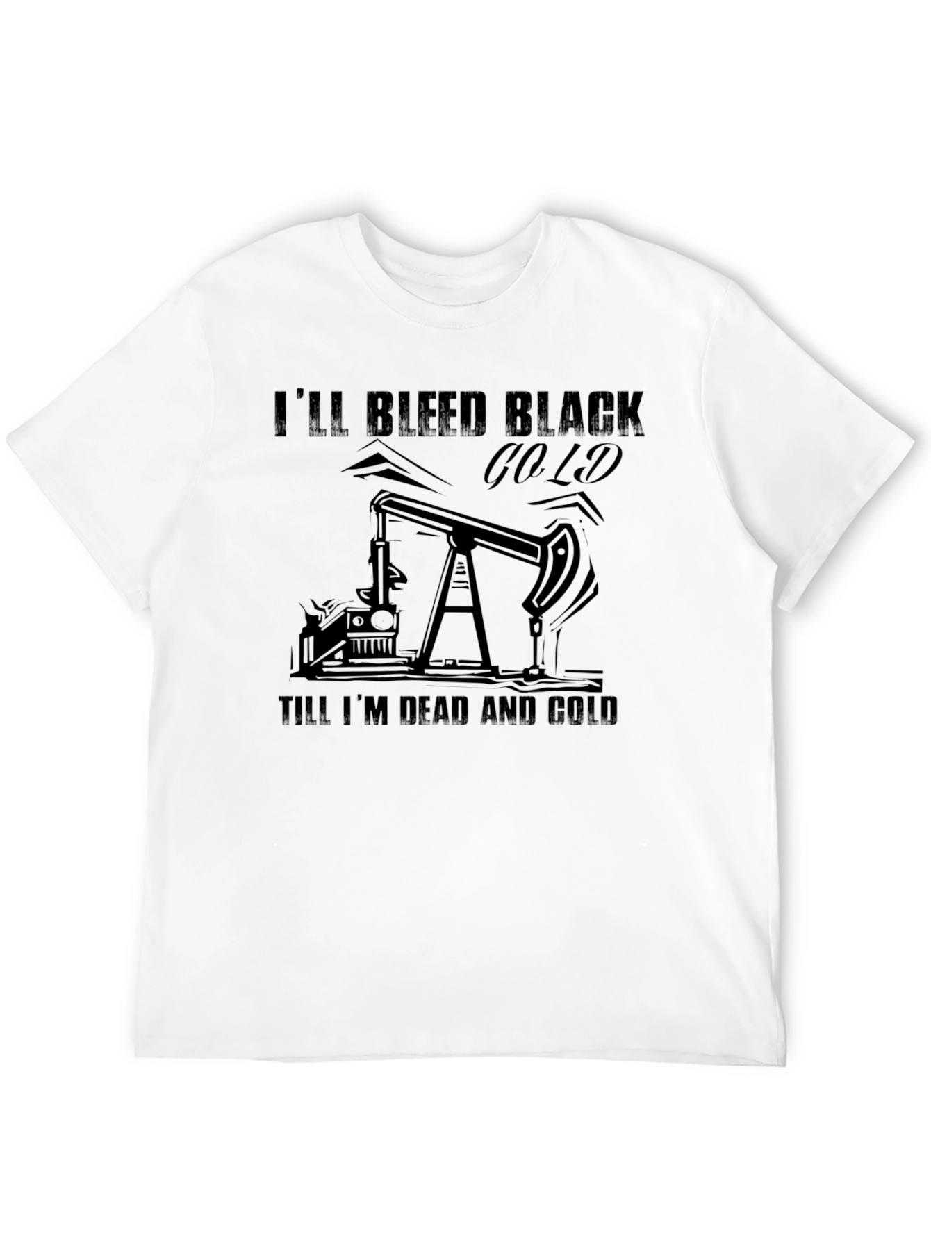 Black Black Gold Bleed Graphic Tee view 12