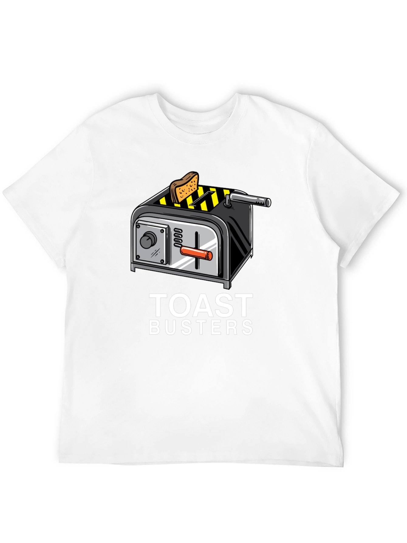 Black Toast Busters Graphic Tee - Funny Breakfast Shirt view 12