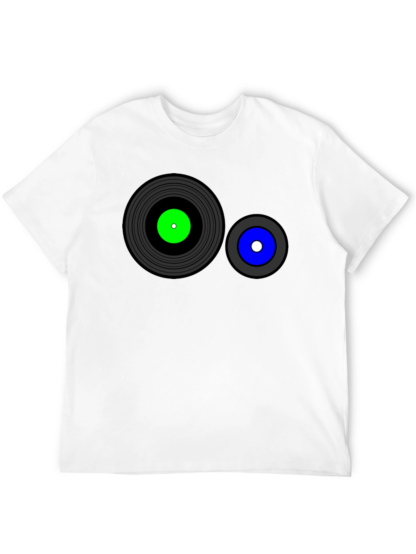 Black Retro Record Graphic T-Shirt - Black view 12