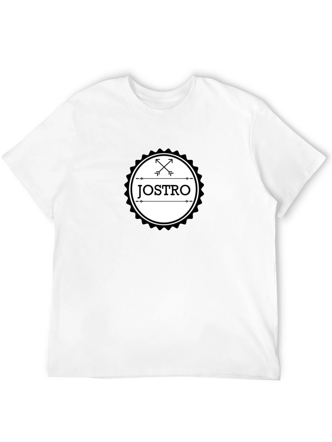 Black JOSTRO Graphic T-Shirt - Black Crew Neck Tee view 12
