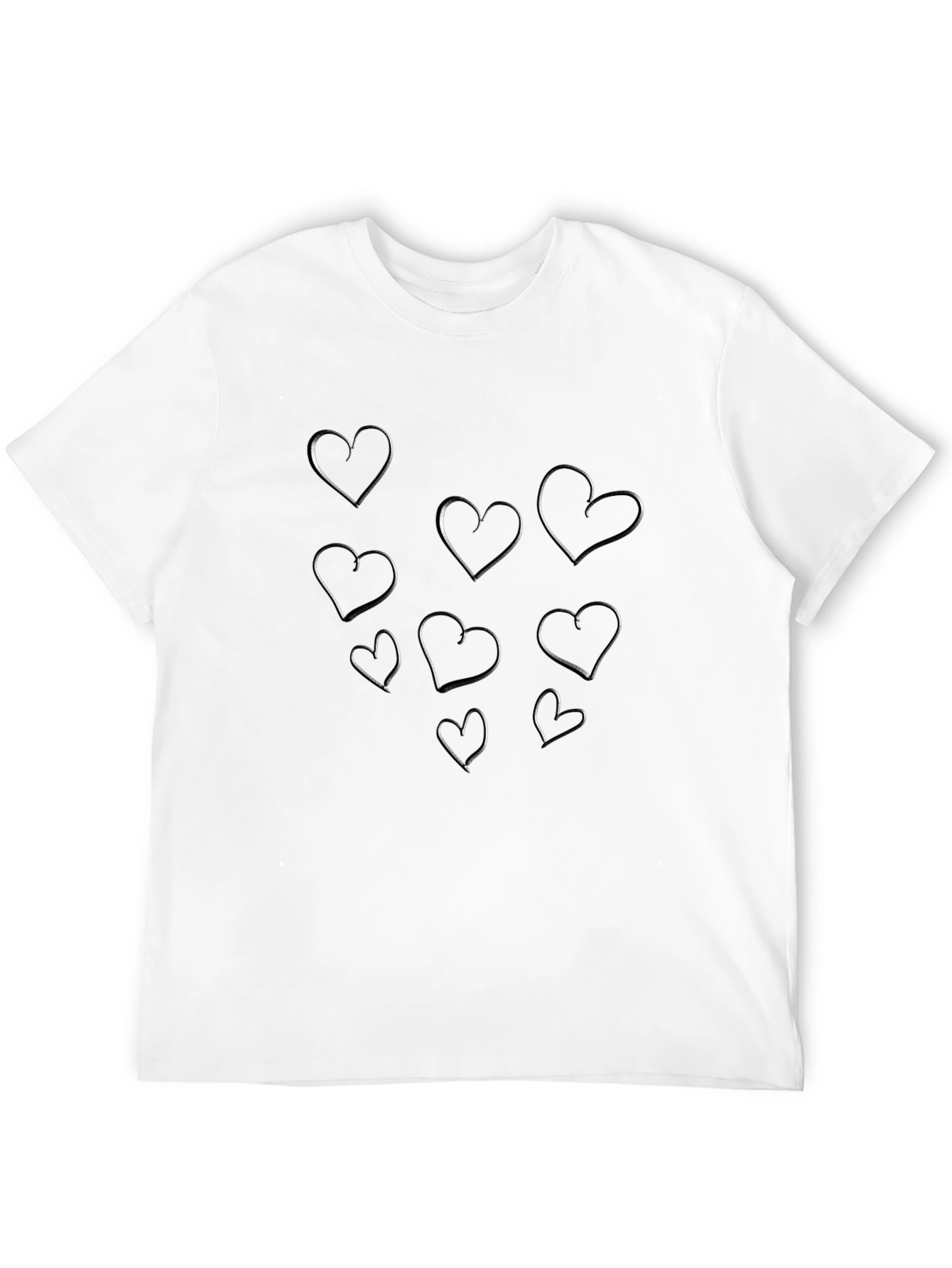 Black Hearts Graphic Tee - Black view 12