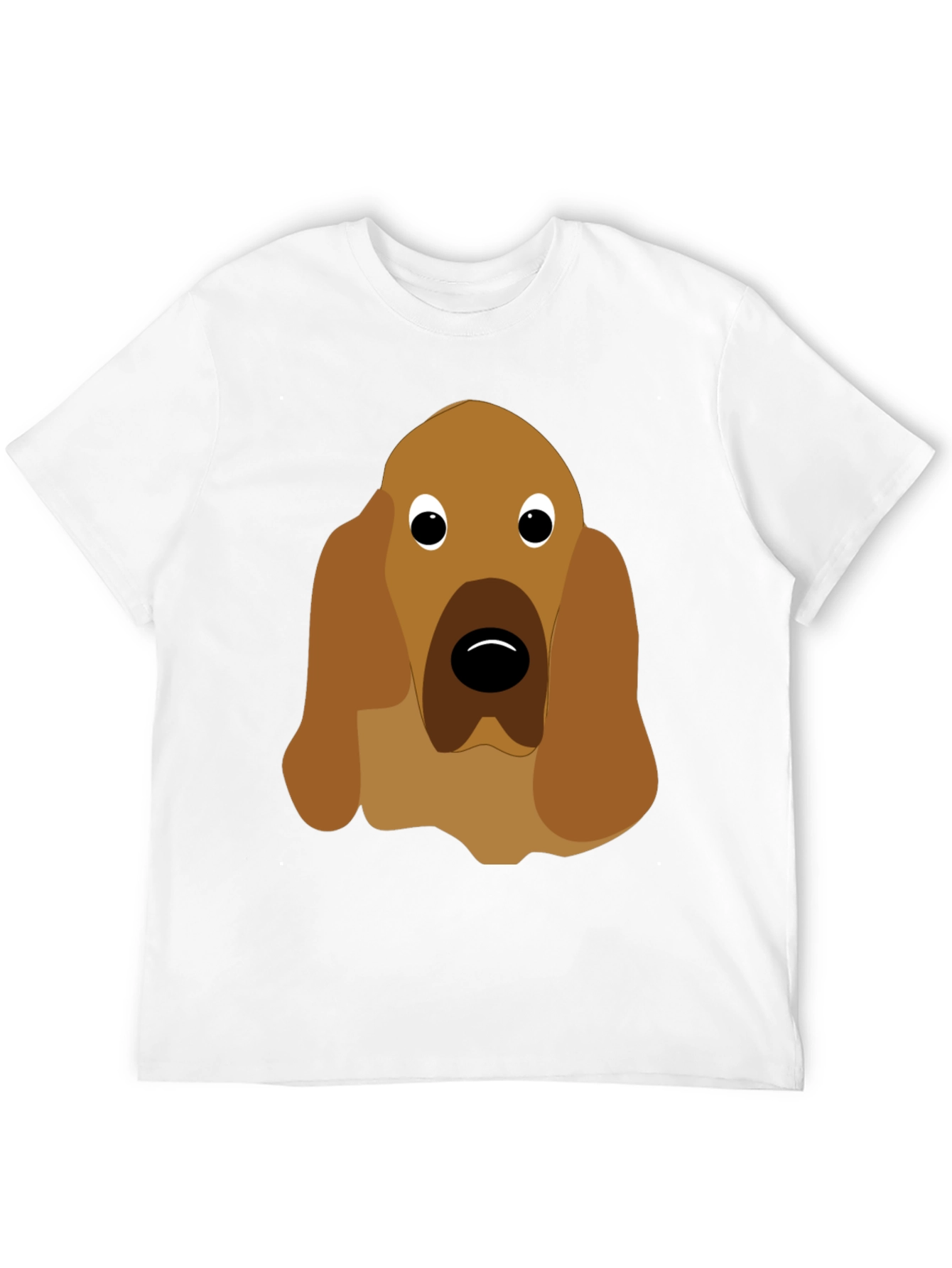 Black Dog Face Graphic Tee - Unisex Black T-Shirt view 12