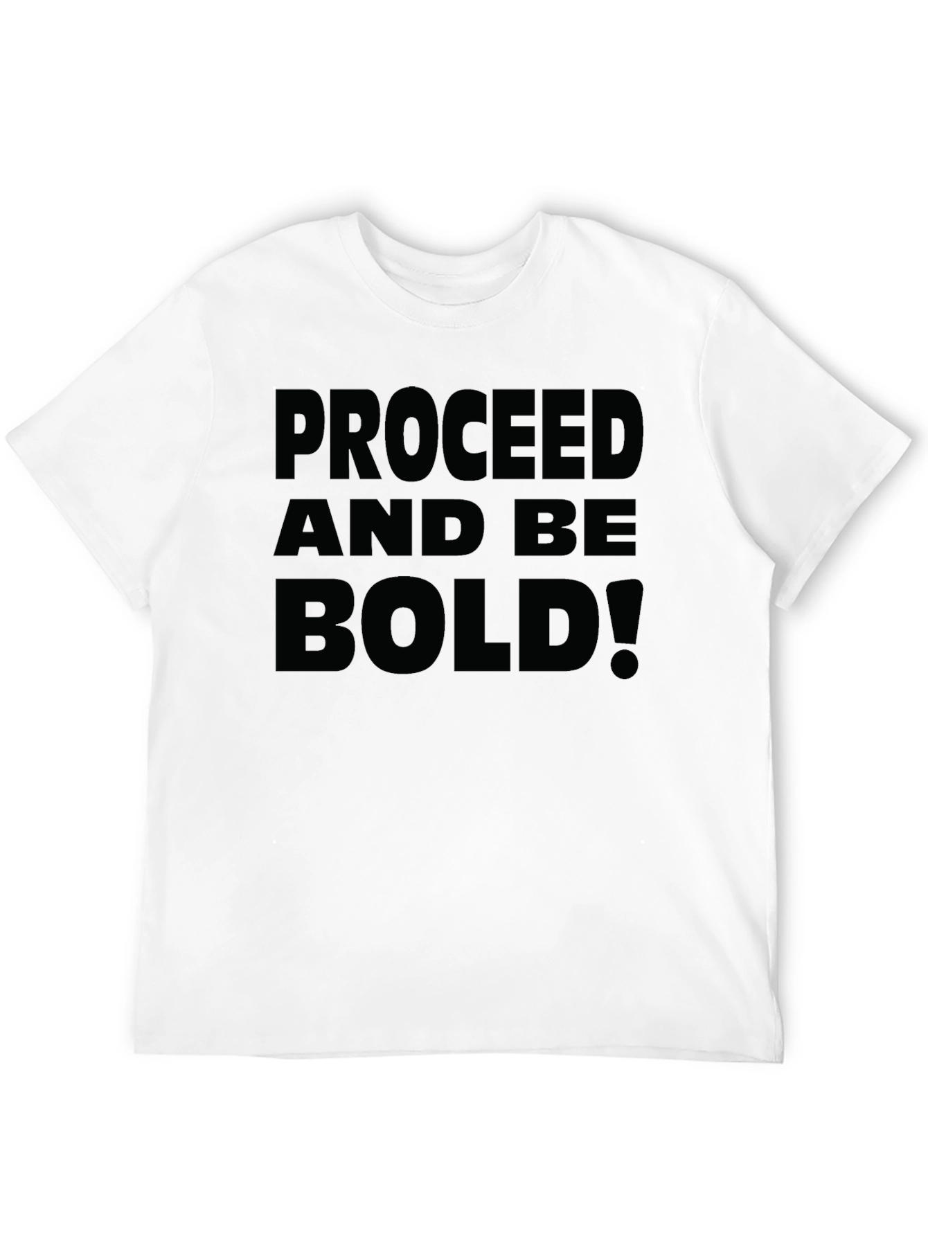 Black Proceed and Be Bold! Graphic Tee - Black view 12