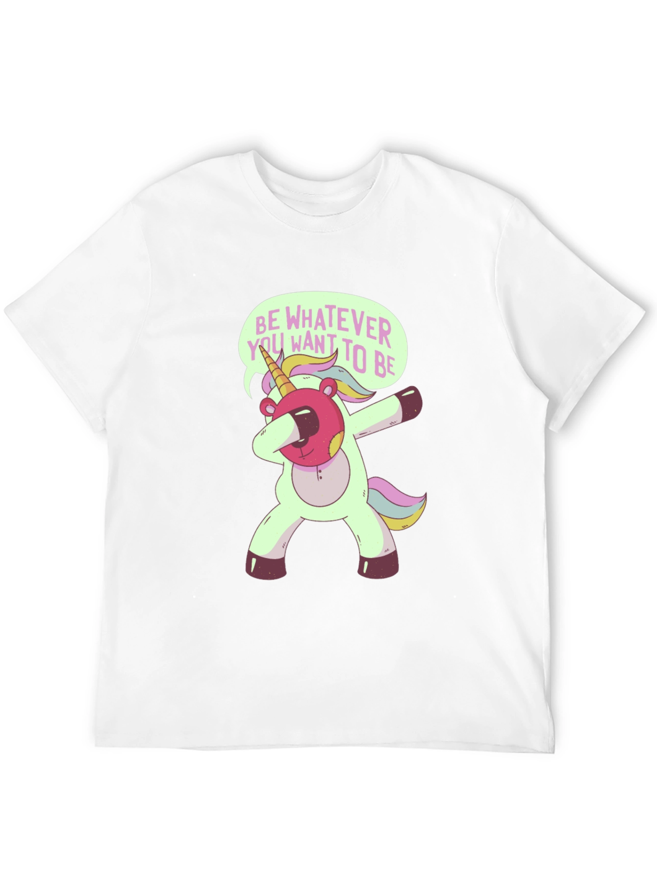 Black Unicorn Dabbing T-Shirt - Be Whatever You Want! view 12