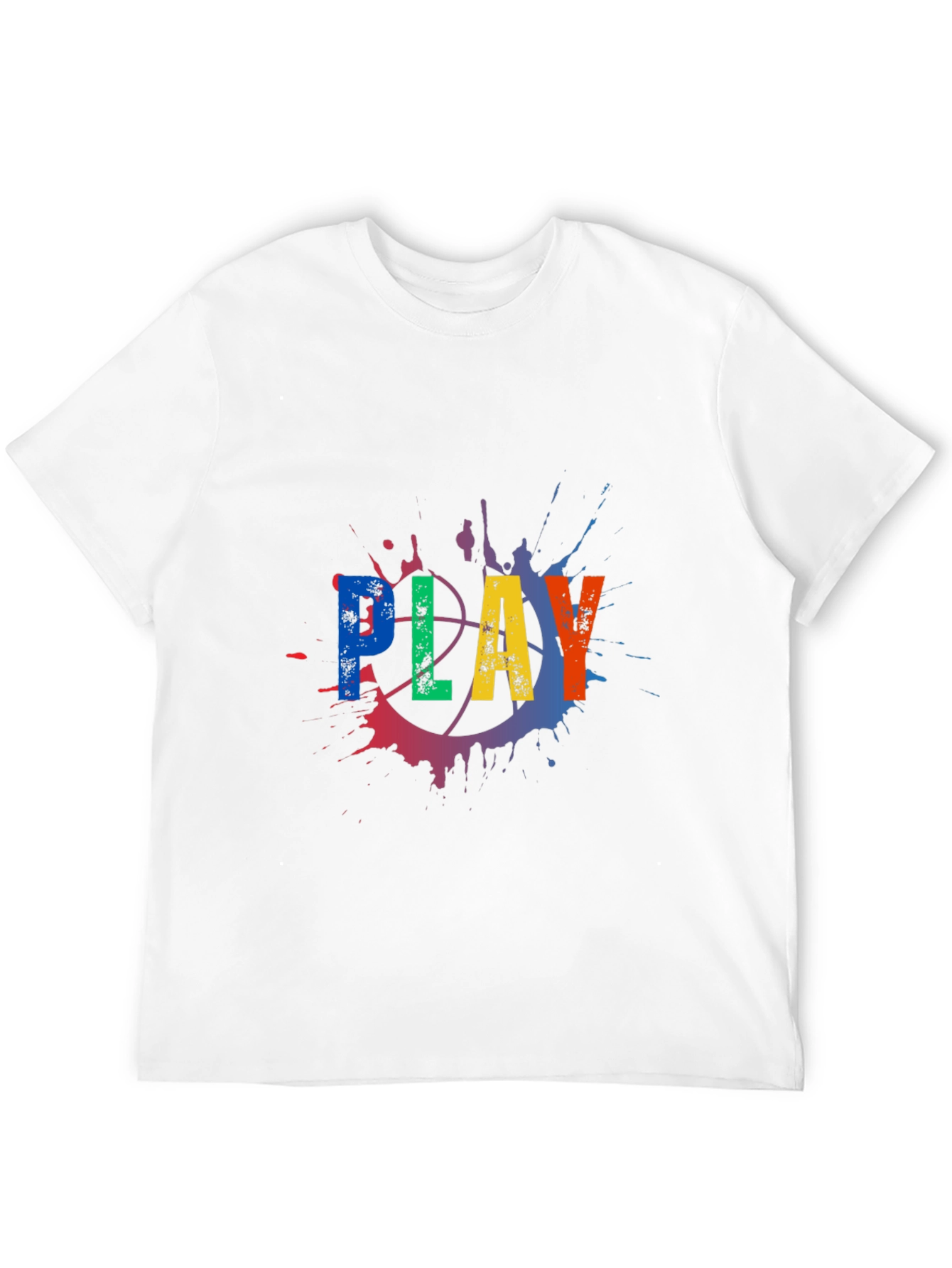 Black Play Basketball Graphic Tee - Men's Black T-Shirt view 12