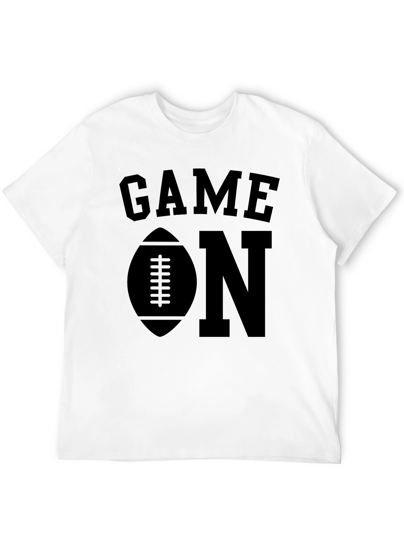 Black Game On Football T-Shirt view 12