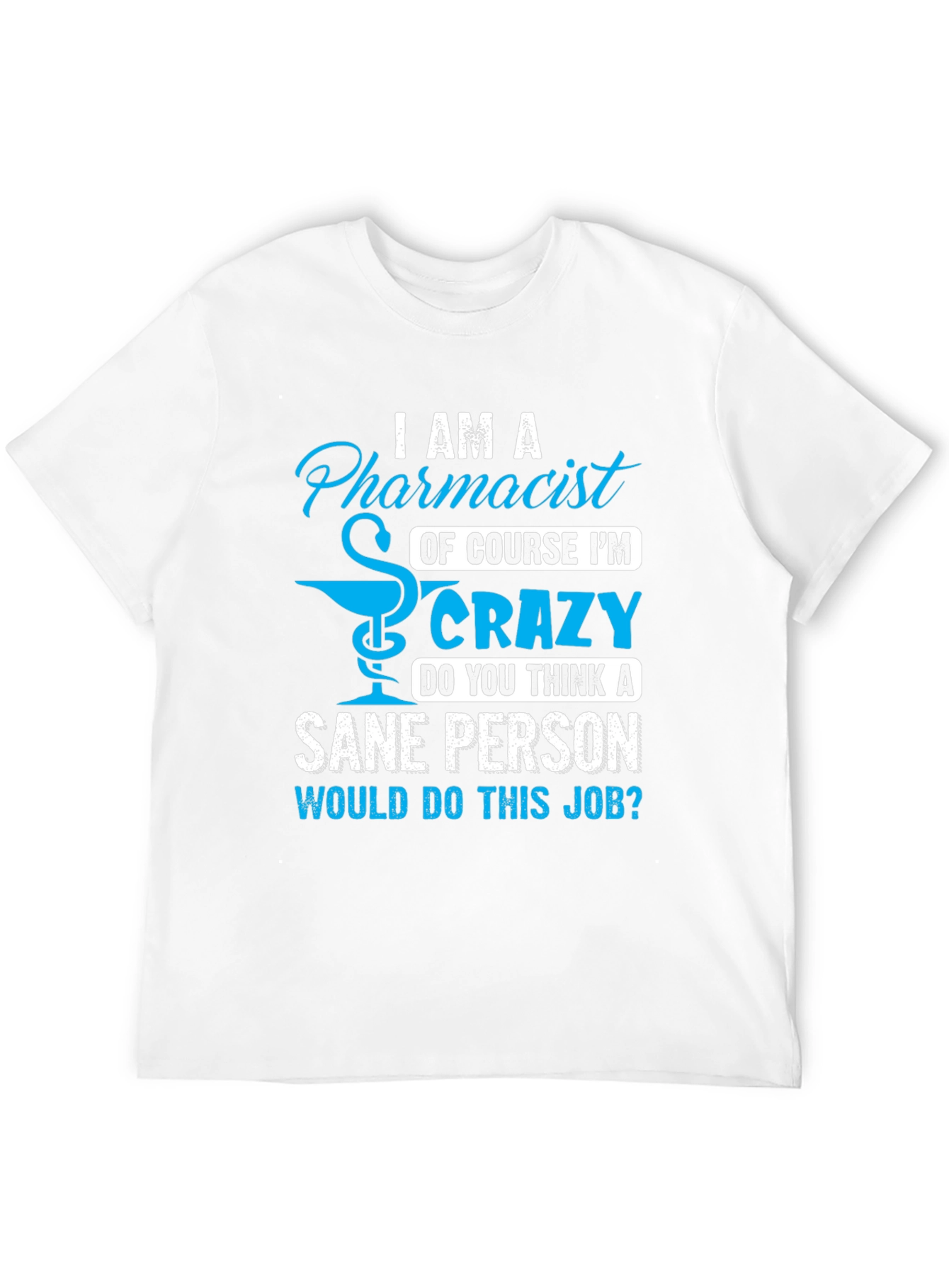 Black Pharmacist Crazy Job T-Shirt view 12
