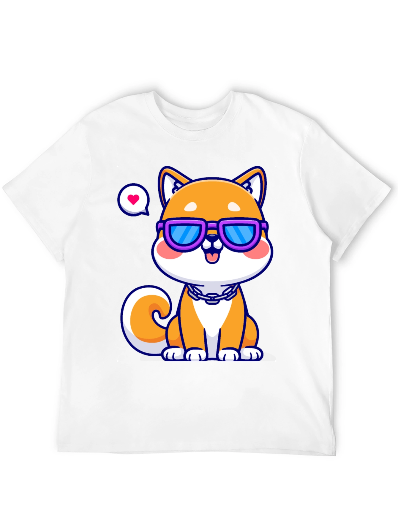 Black Cool Shiba Inu T-Shirt - Unisex view 12