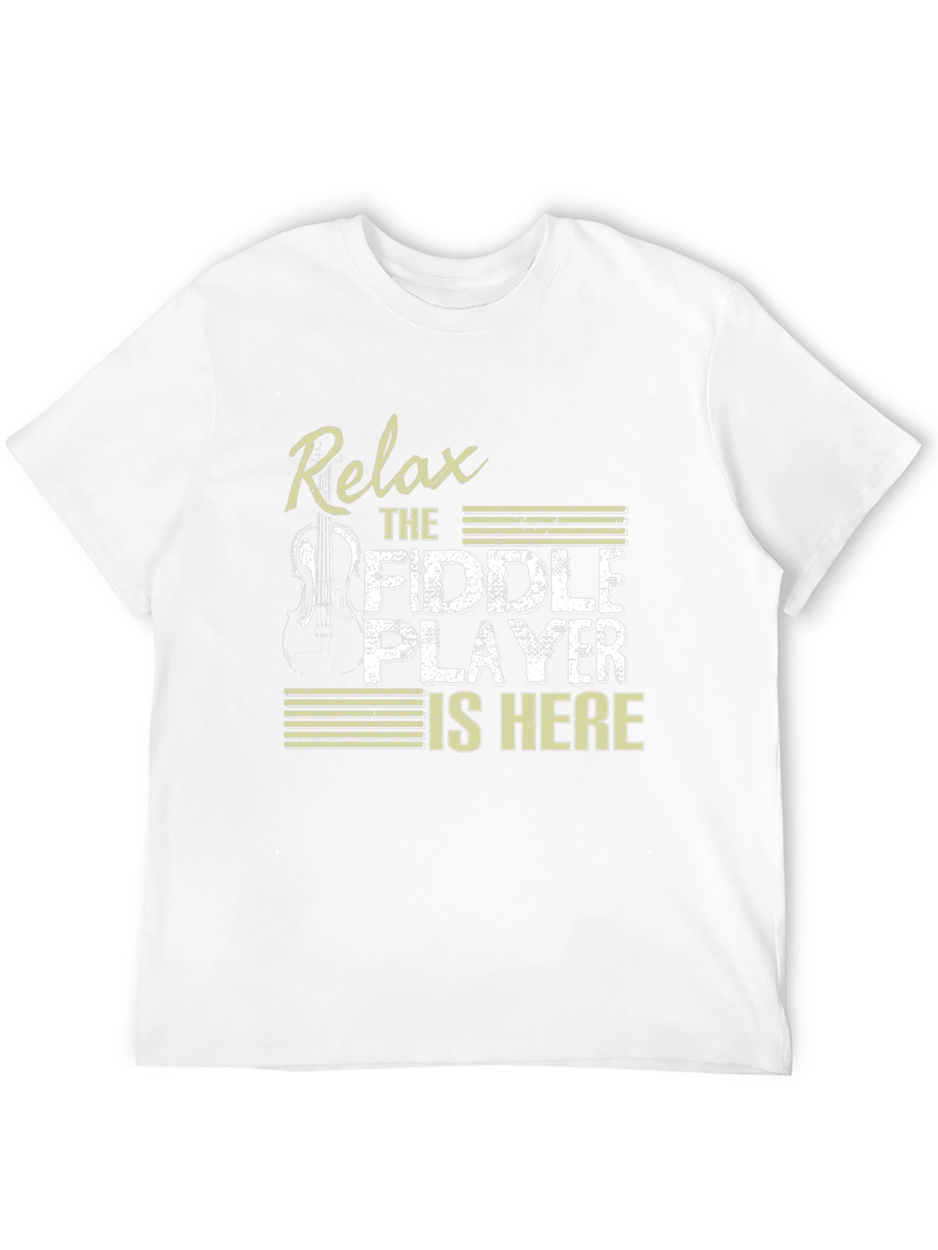 Black Relax Fiddle Player T-Shirt view 12