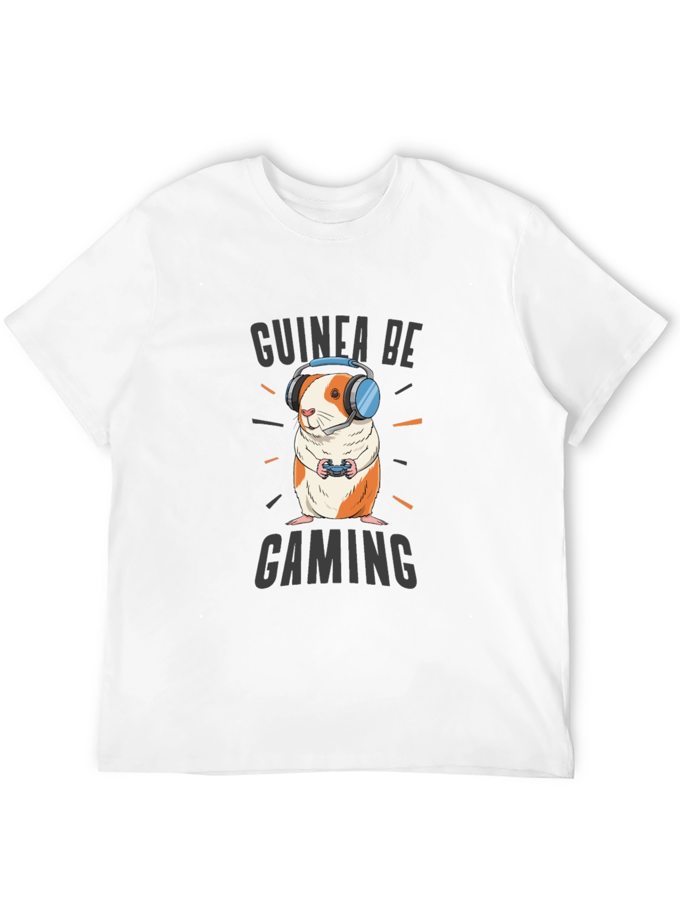 Black Guinea Be Gaming T-Shirt - Gamer Guinea Pig Tee view 12