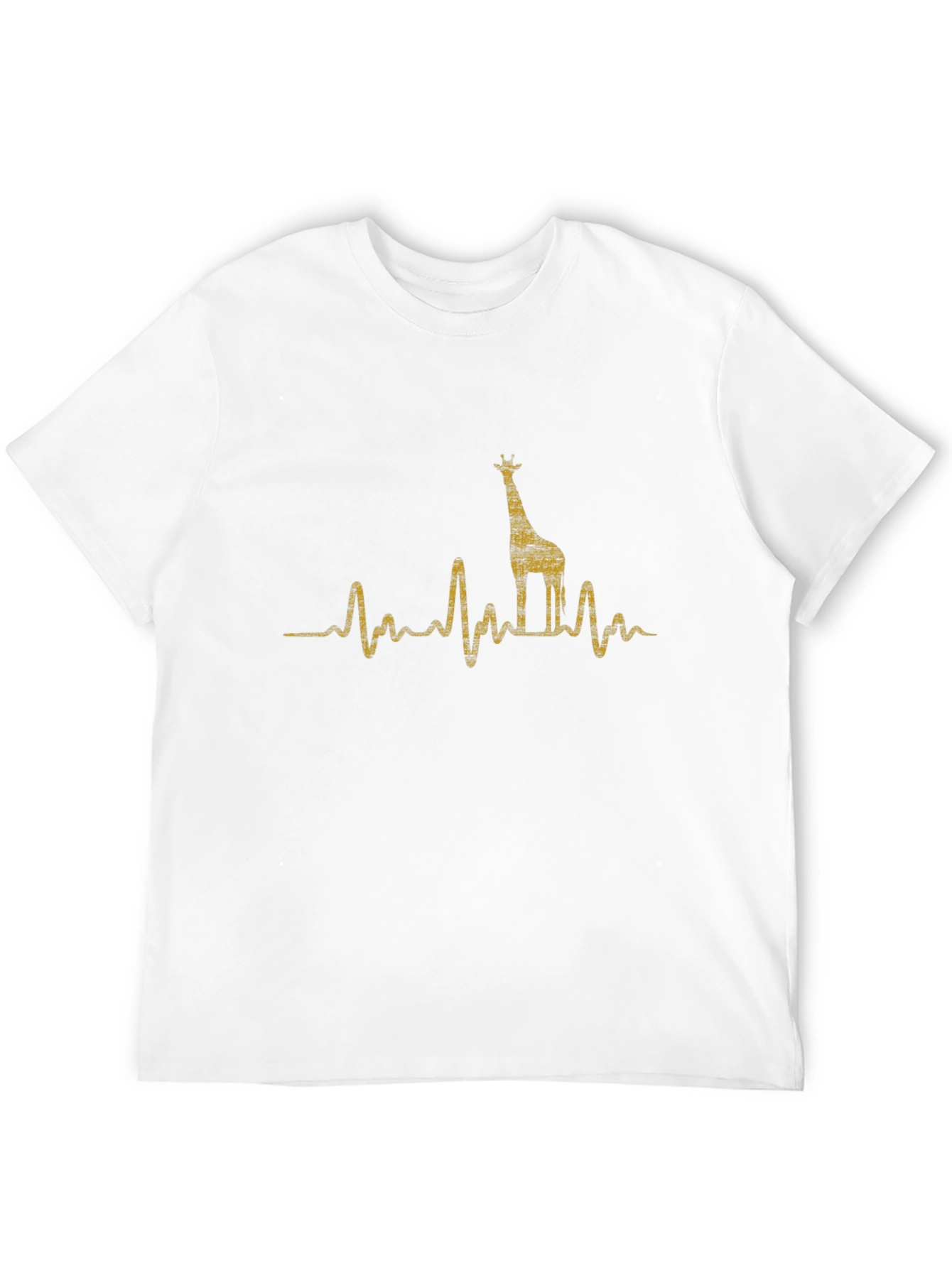 Black Giraffe Heartbeat Graphic Tee view 12