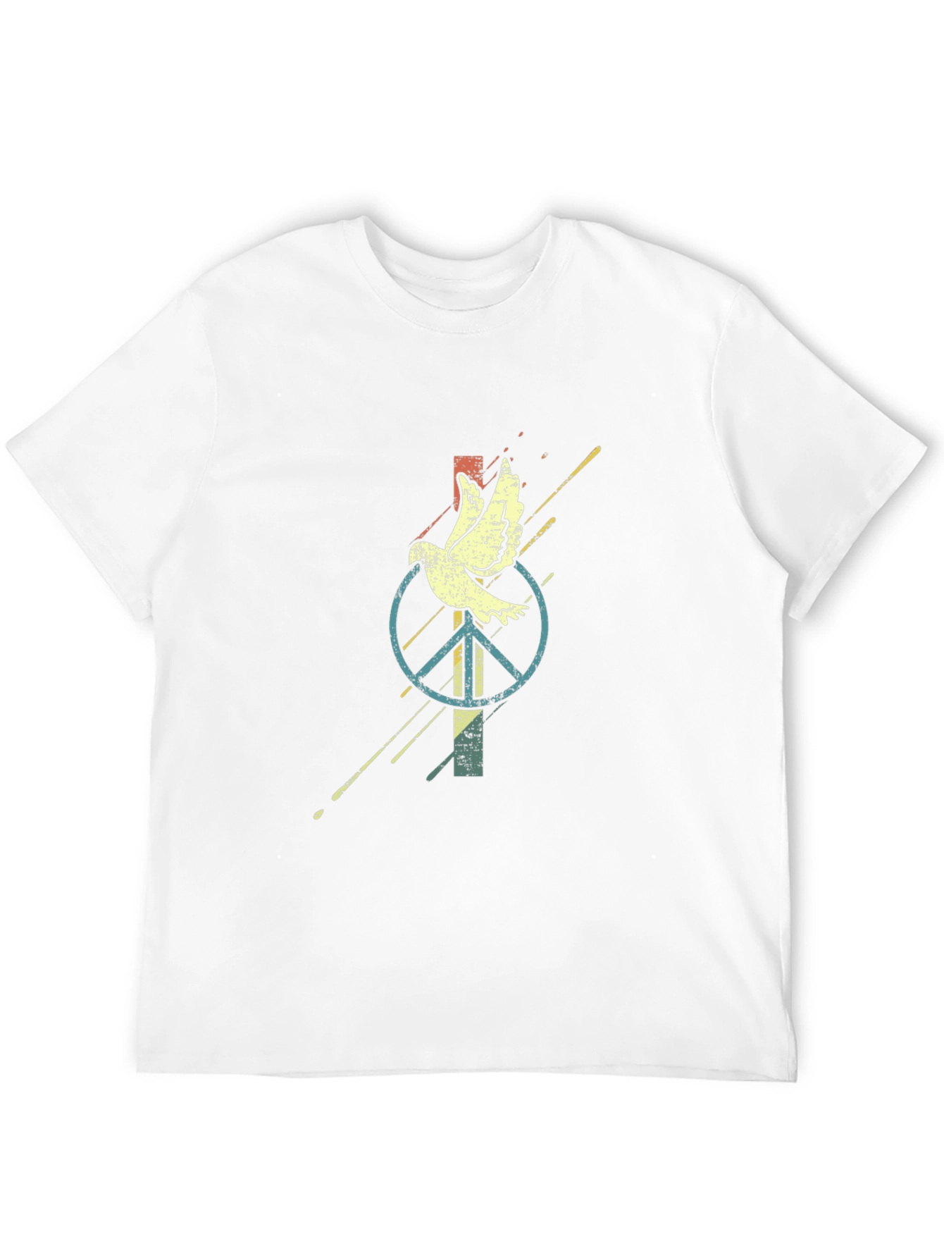 Black Dove & Peace Sign Graphic Tee view 12