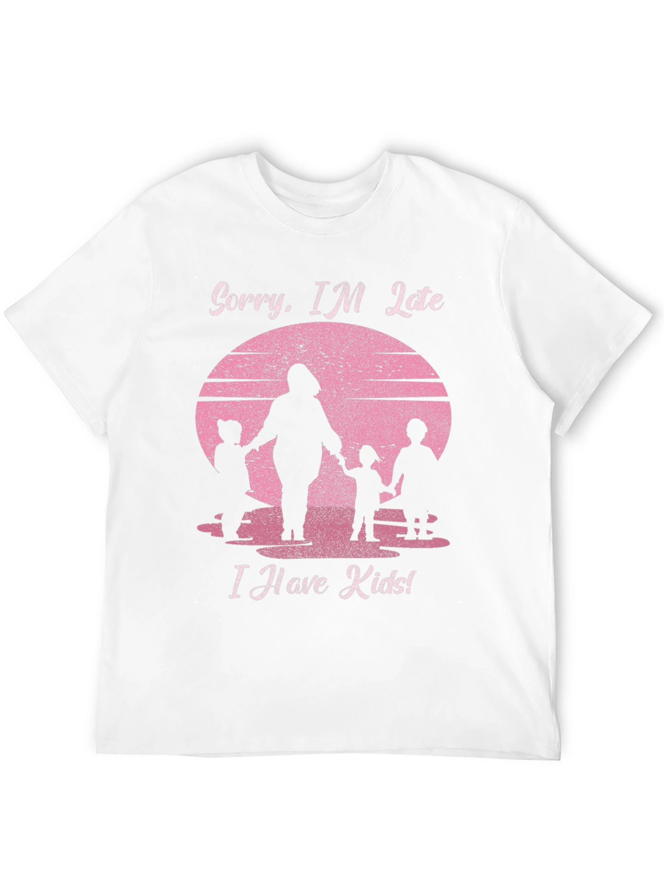 Black Sorry I'm Late I Have Kids T-Shirt view 12