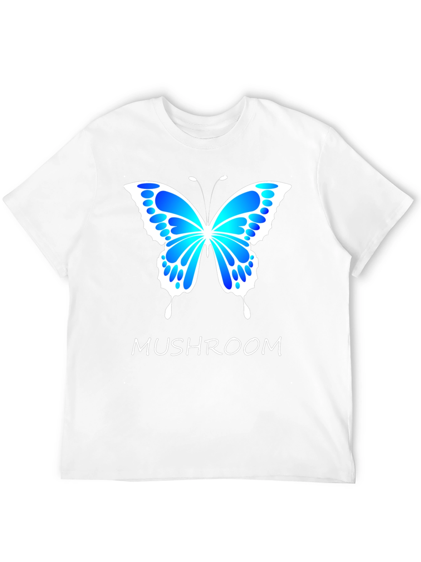 Black Mushroom Butterfly Graphic T-Shirt view 12