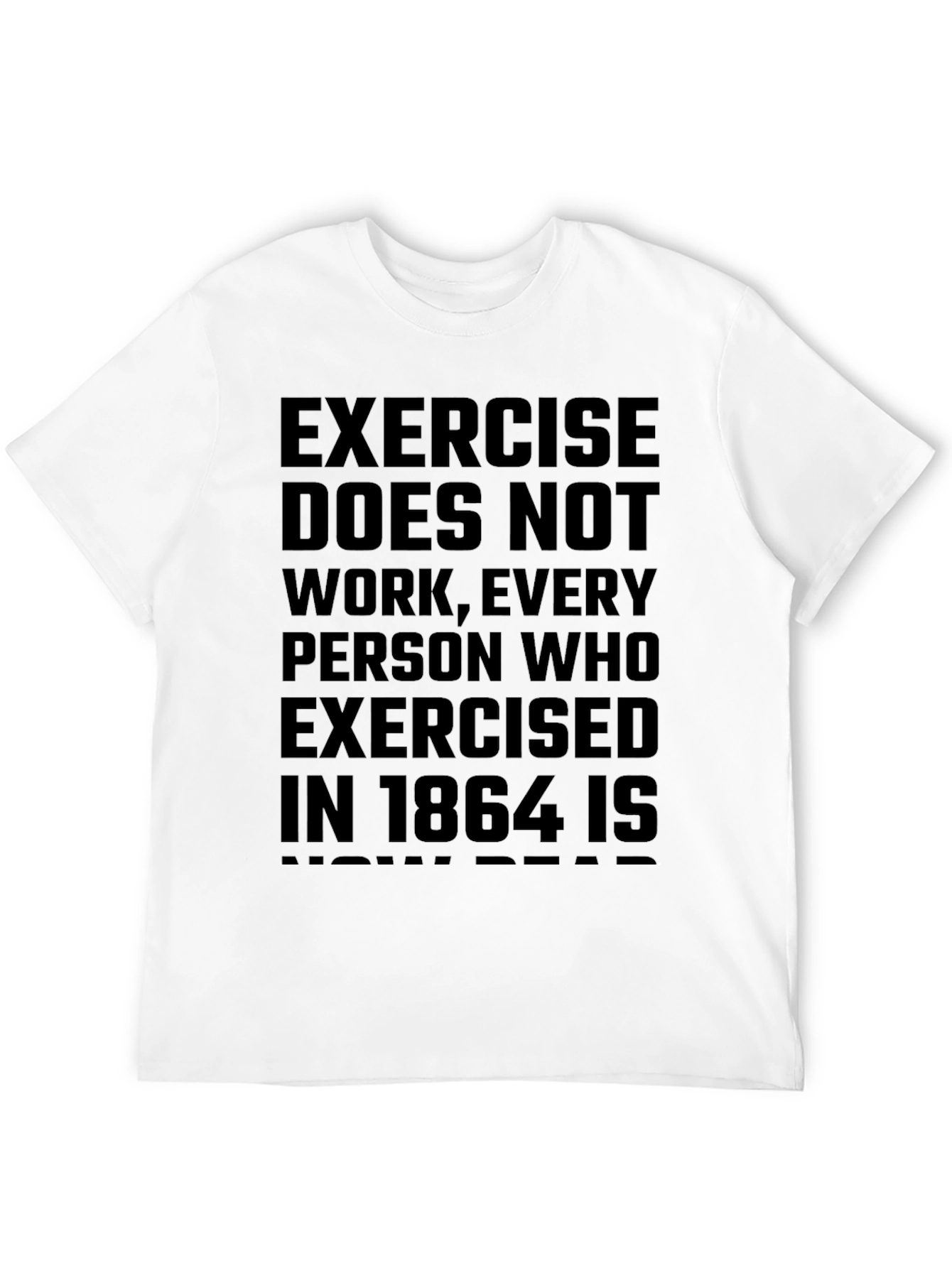 Black Exercise 1864 Funny Graphic Tee view 12