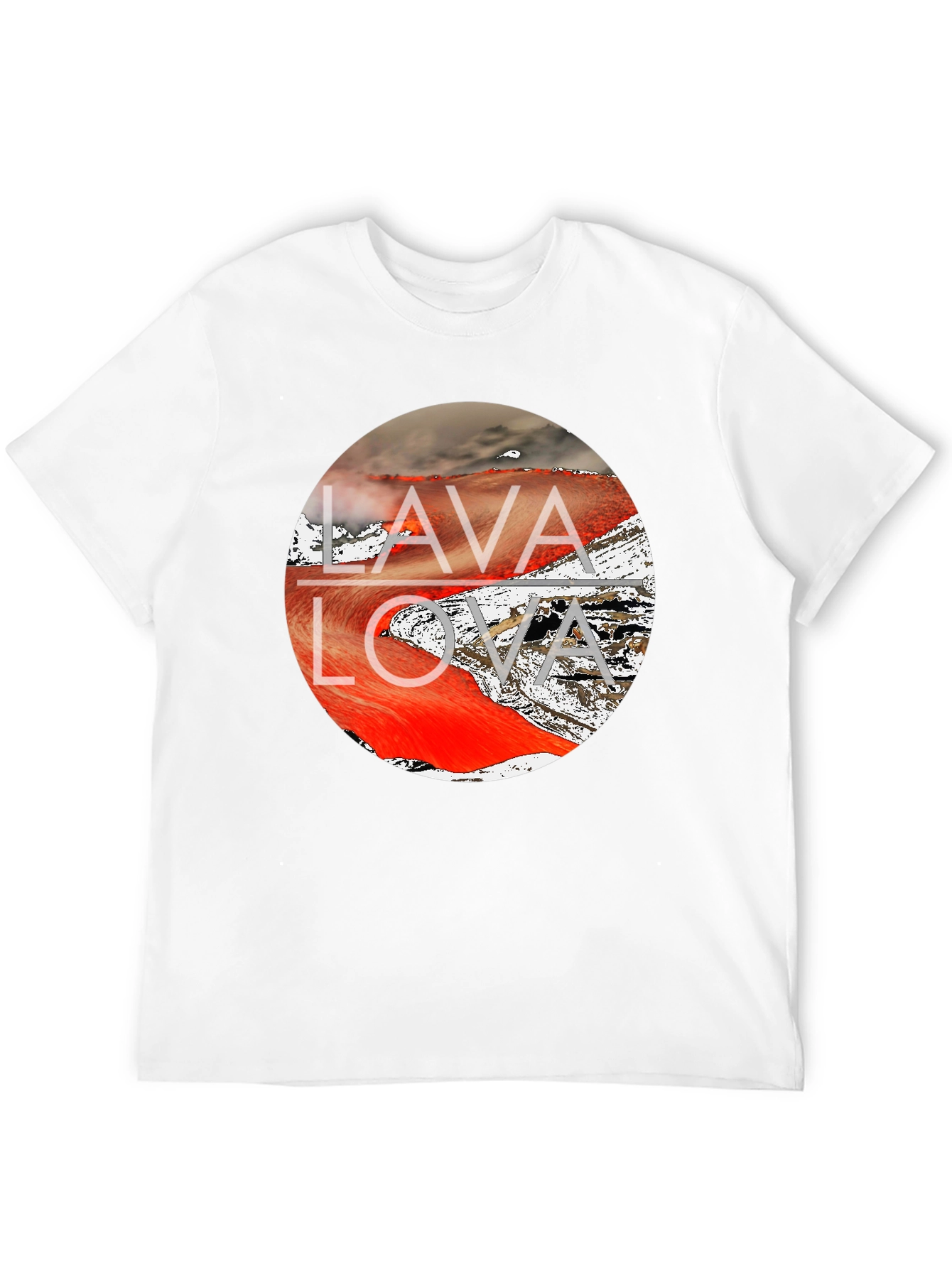 Black Lava Flow Graphic Tee - Men's Black T-Shirt view 12