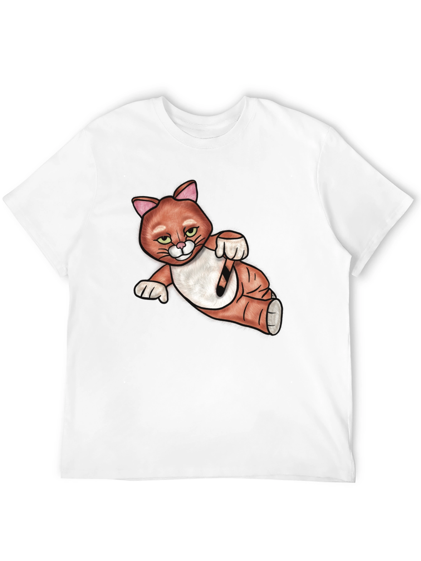 Black Cool Cat Graphic T-Shirt view 12