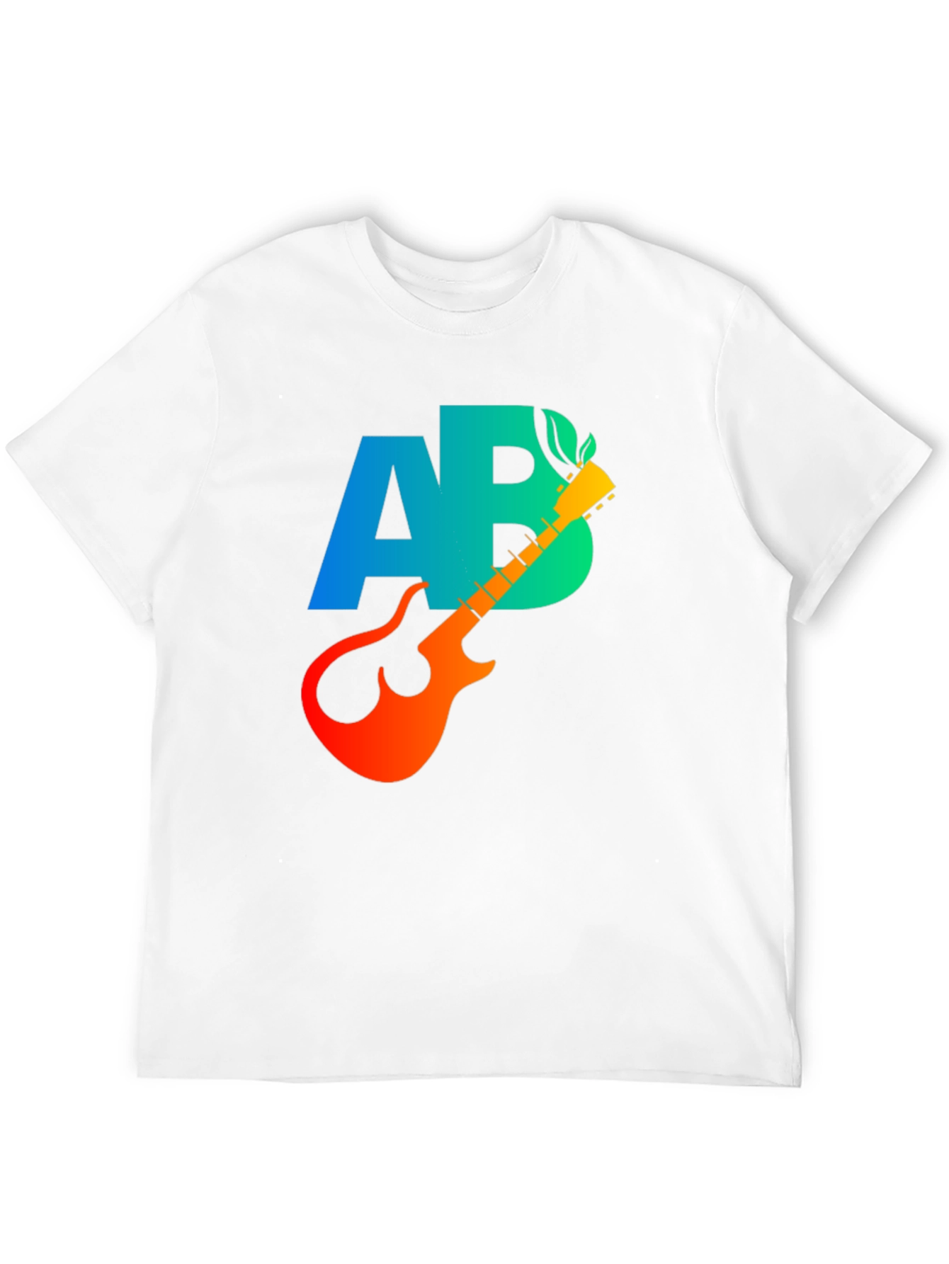 Black AB Guitar Graphic T-Shirt - Cool Music Tee view 12