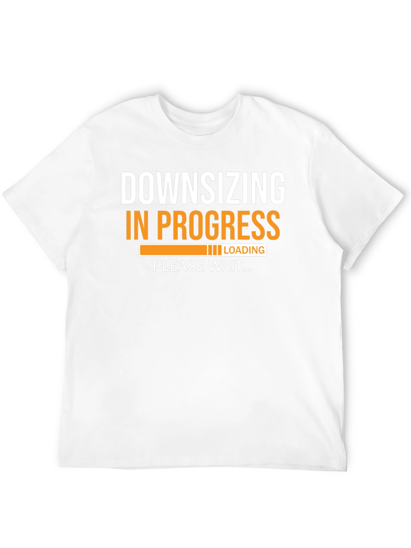 Black Downsizing in Progress Funny T-Shirt view 12