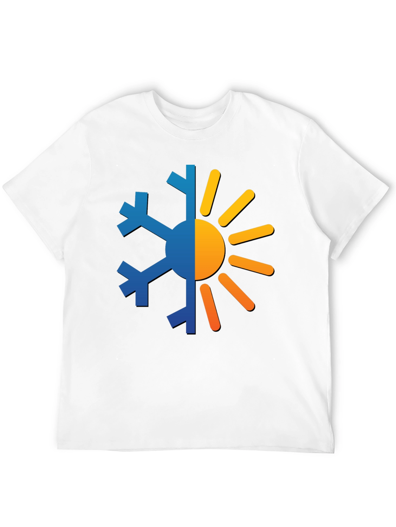 Black Weather Themed Graphic Tee - Black Cotton Shirt view 12