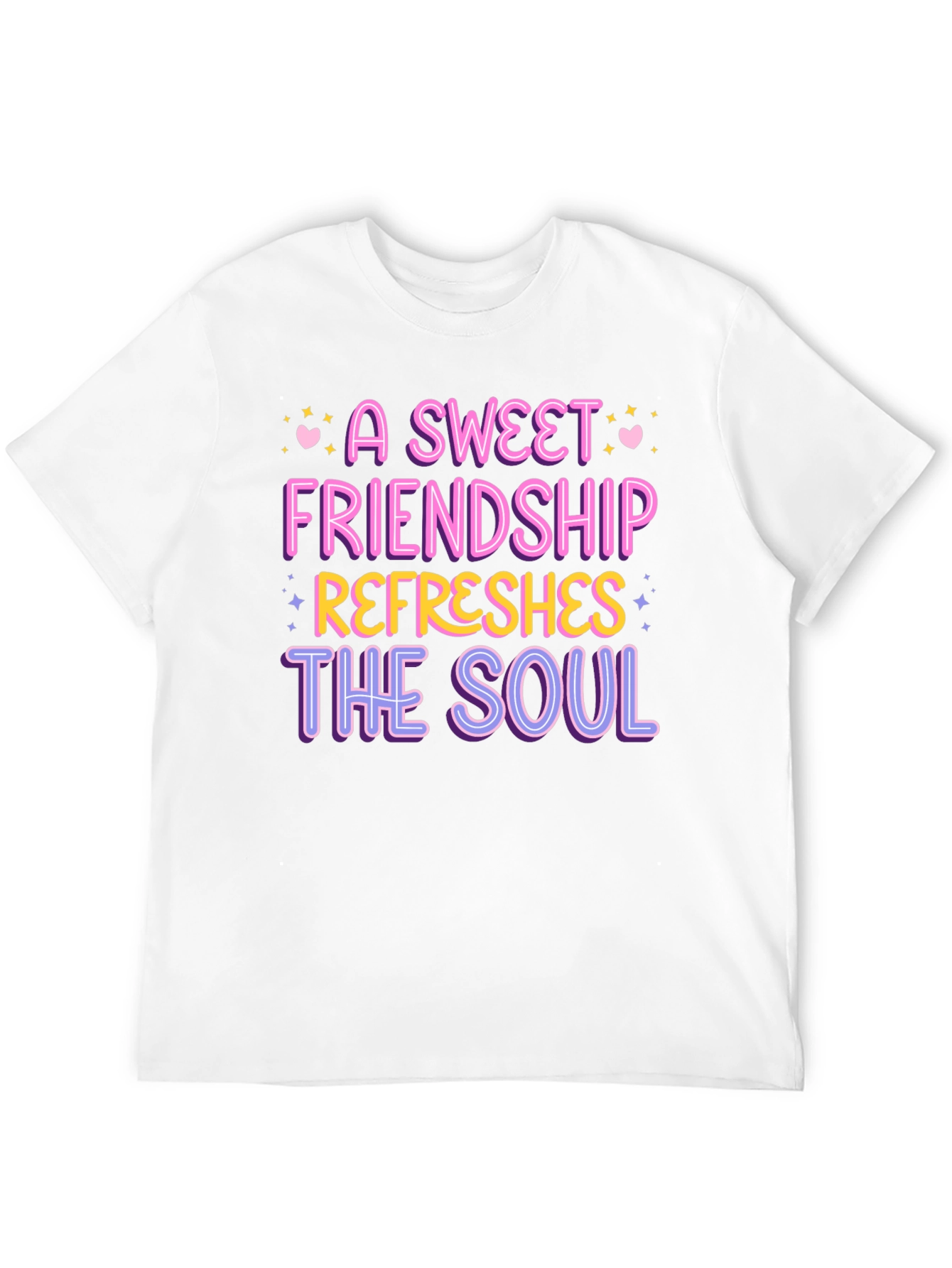 Black A Sweet Friendship Refreshes the Soul Tee view 12