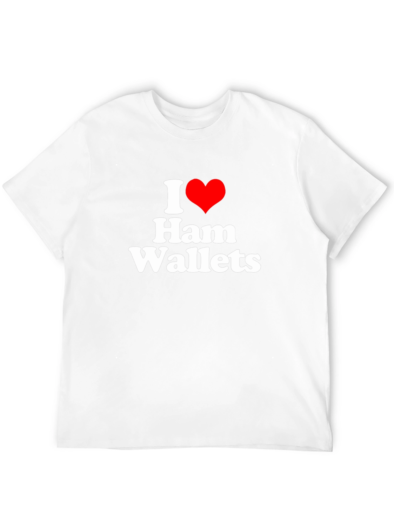 Black I Heart Ham Wallets Funny Graphic Tee view 12