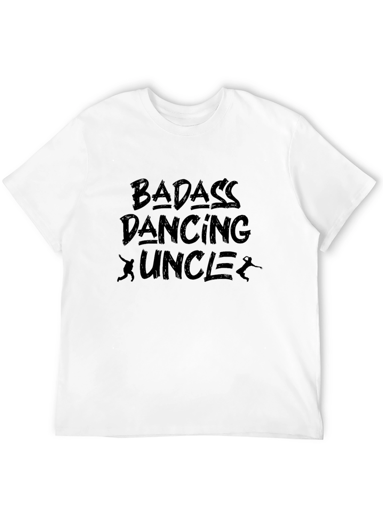 Black Badass Dancing Uncle T-Shirt - Black view 12