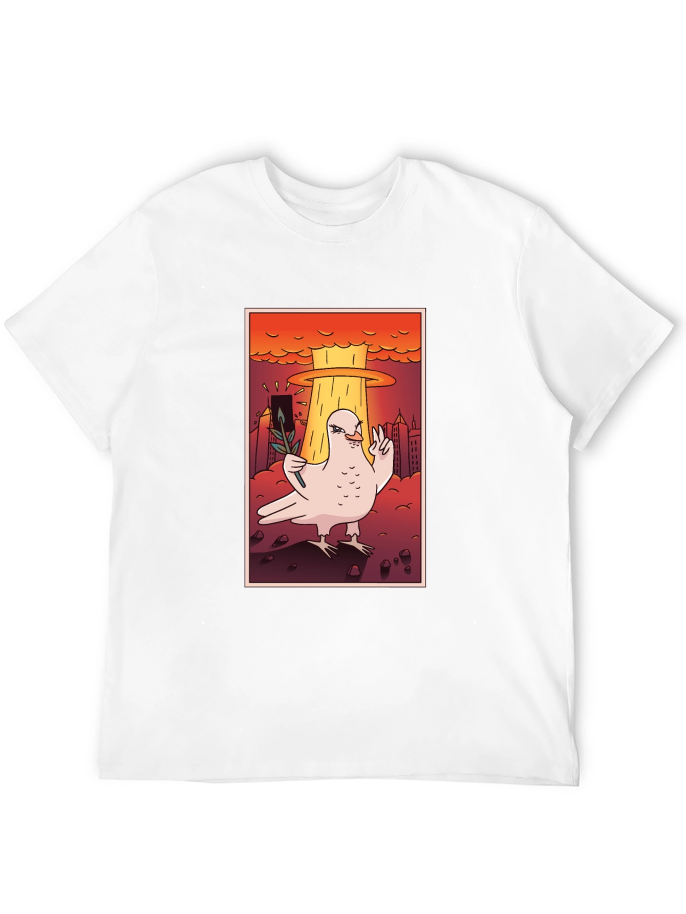 Black Peace Dove T-Shirt - Nuclear Apocalypse view 12