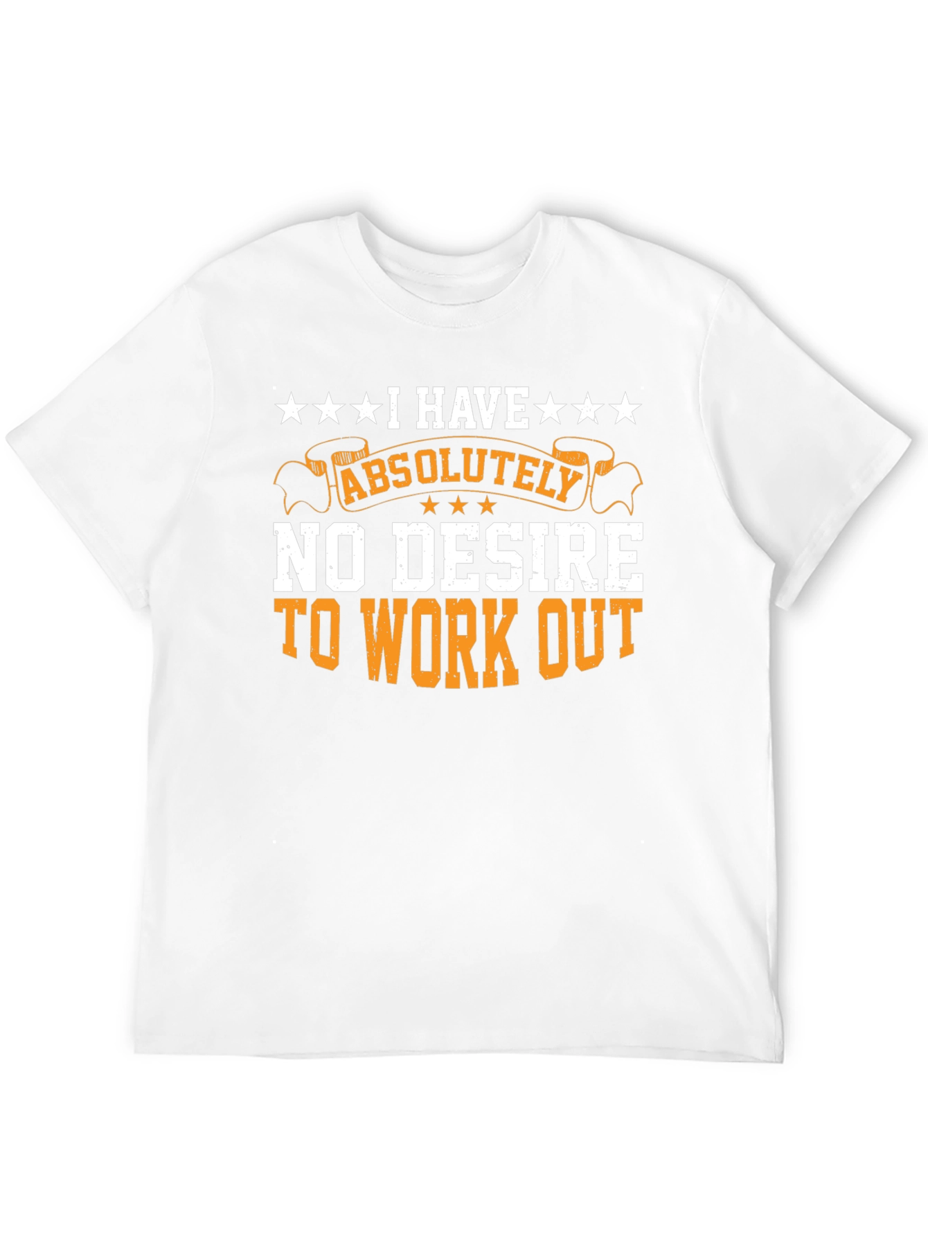 Black Funny Workout T-Shirt - No Desire to Exercise view 12