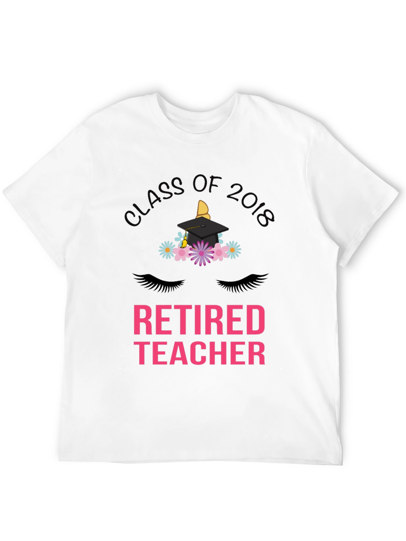 Black Retired Teacher T-Shirt Class of 2018 view 12