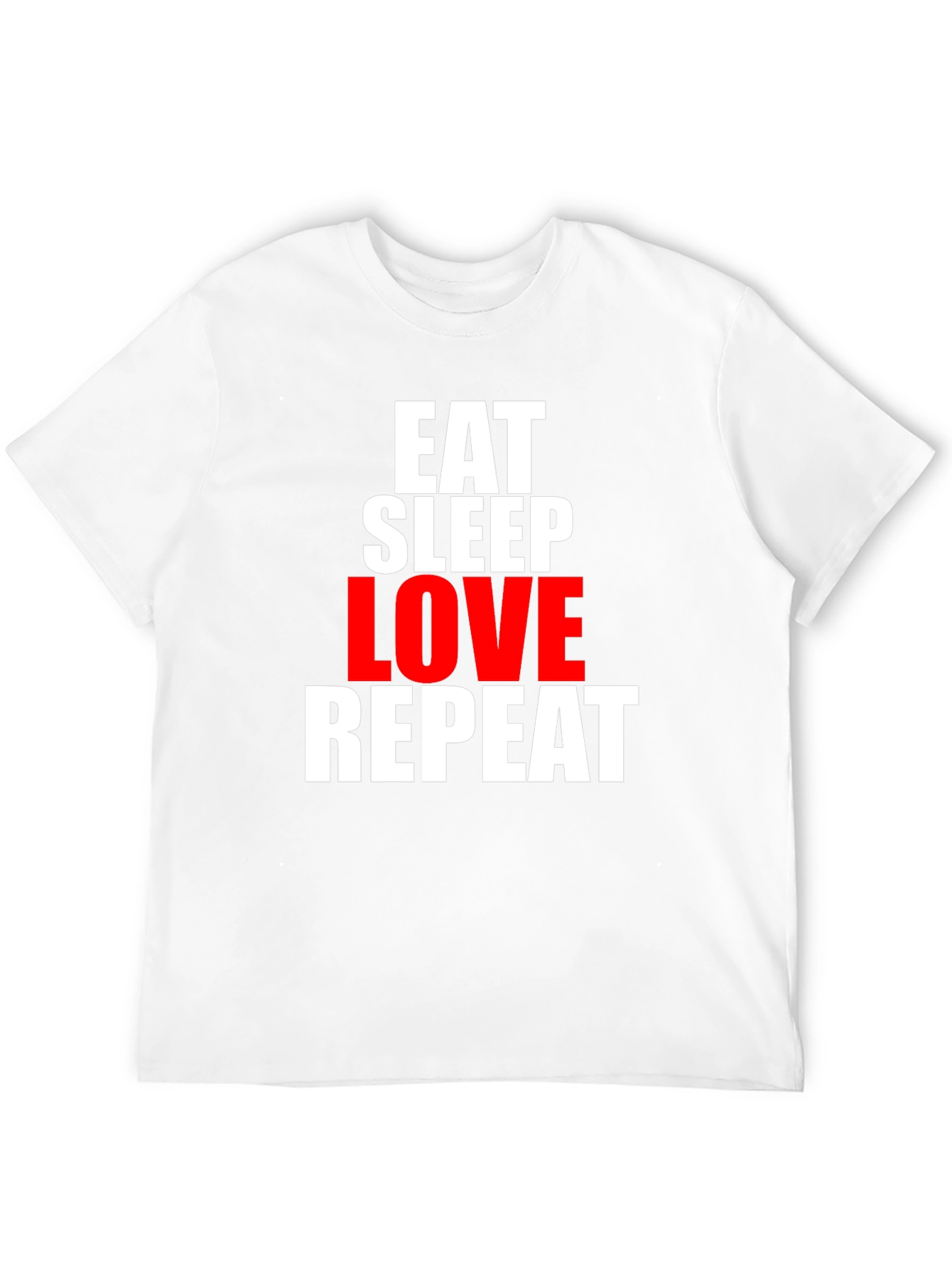 Black Eat Sleep Love Repeat Graphic Tee view 12