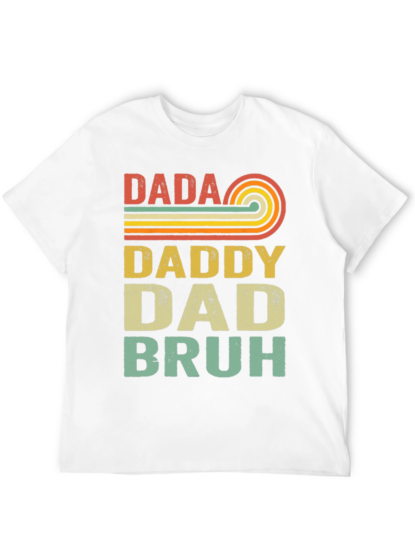 Black Retro Dada Daddy Dad Bruh T-Shirt view 12