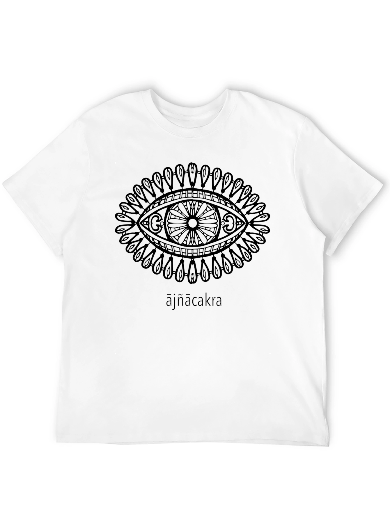 Black Ajna Chakra Eye Graphic Tee - Black view 12