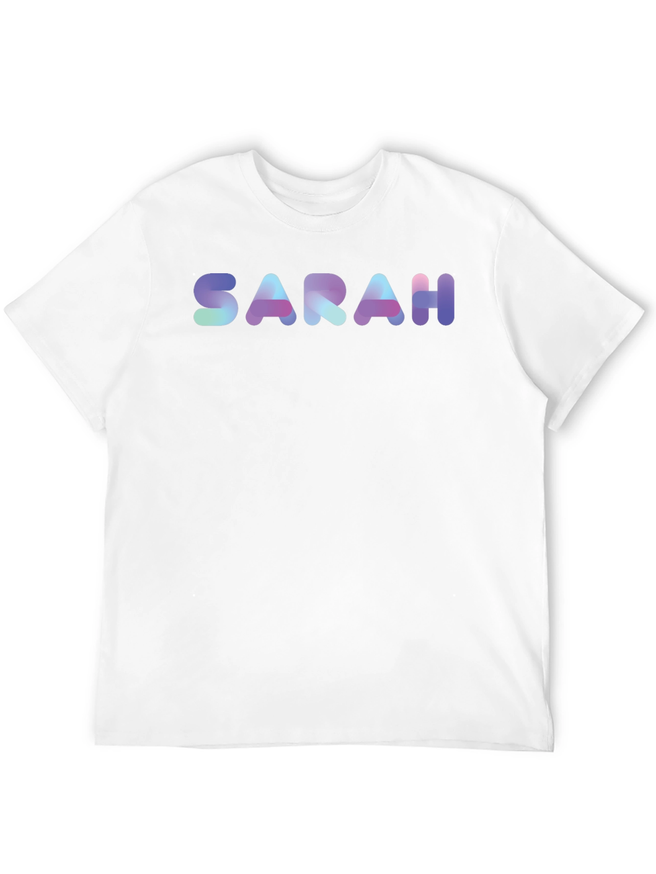 SARAH Custom Name T-Shirt - Unique Gradient Design - 12