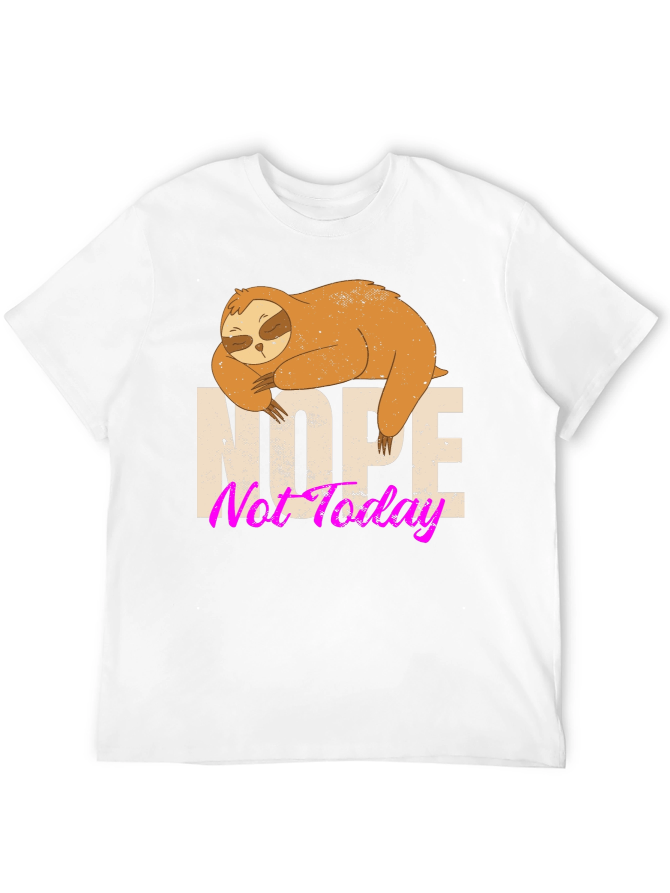 Nope Not Today Sloth Graphic Tee - 12