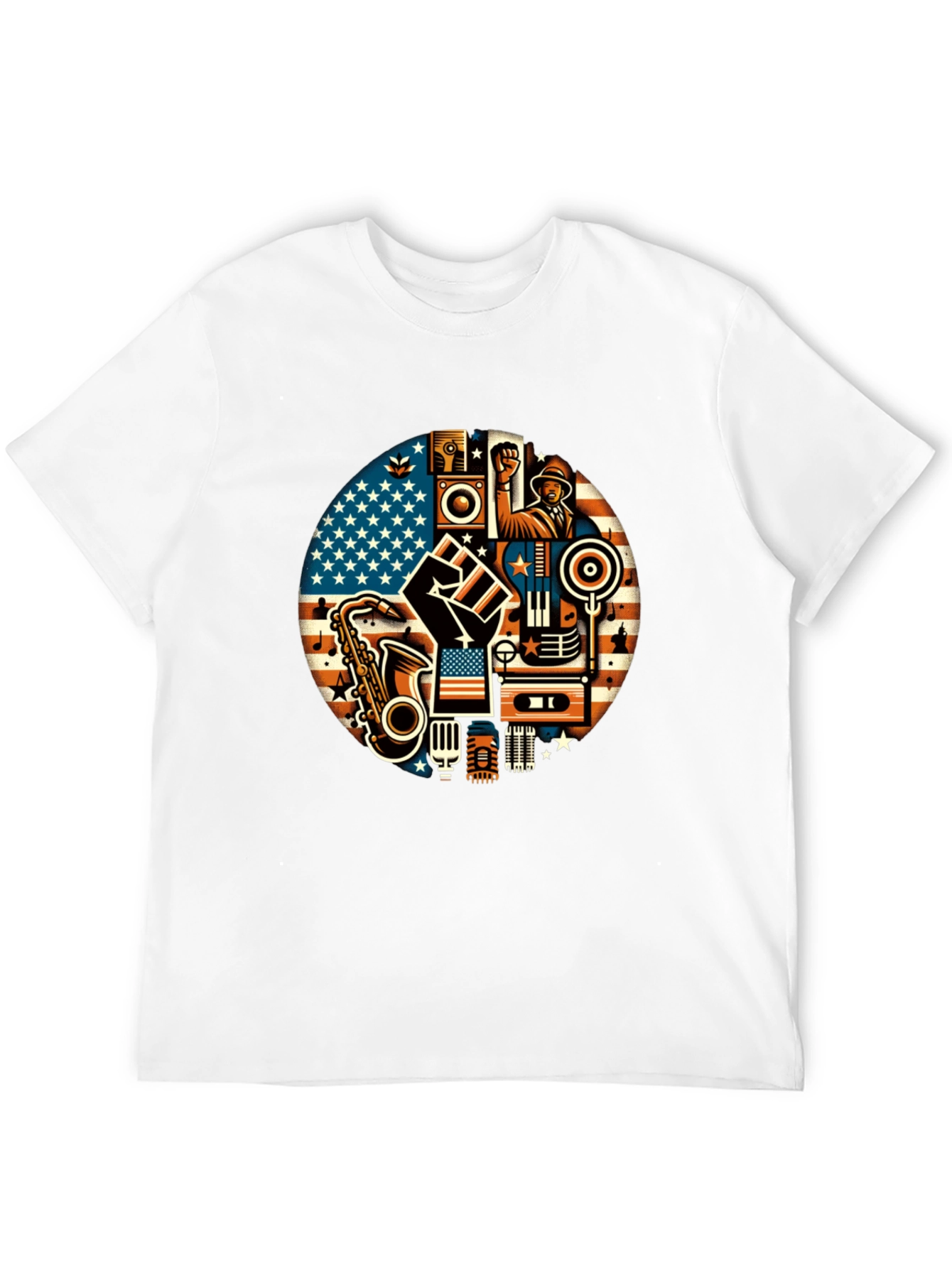 Black Music & Unity Graphic T-Shirt view 12