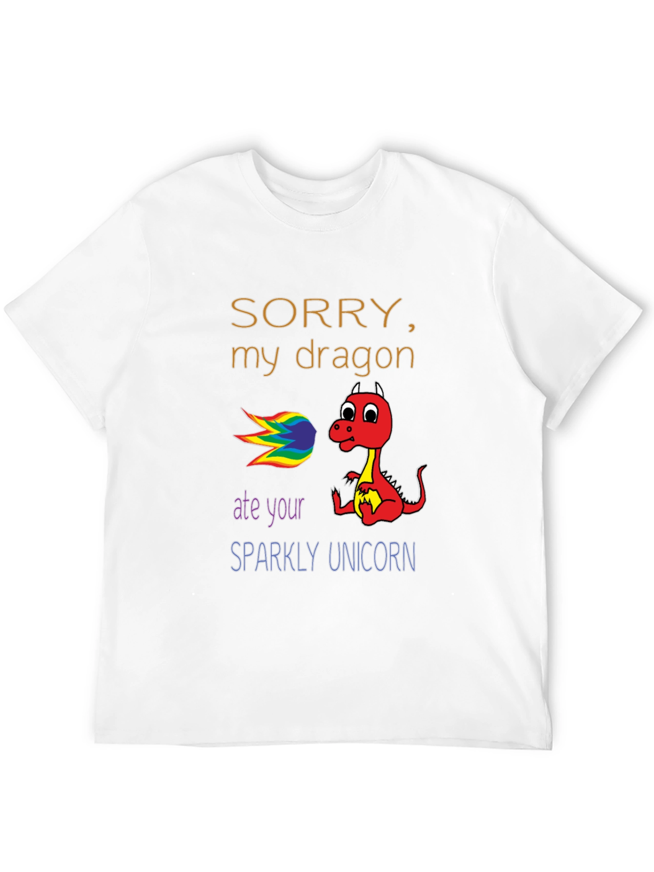 Black Dragon Ate Unicorn T-Shirt, Funny Graphic Tee view 12