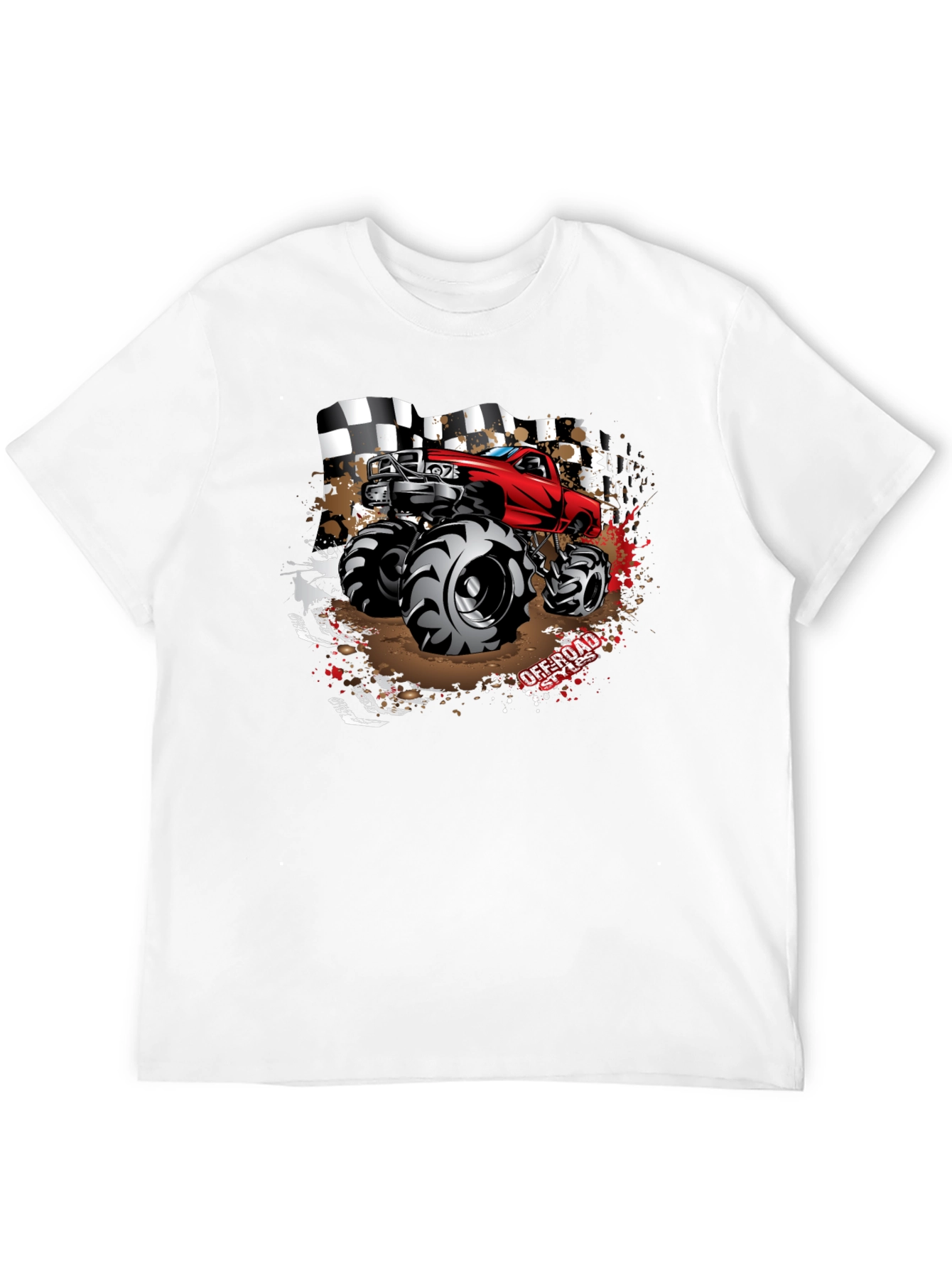 Black Monster Truck Off-Road T-Shirt view 12