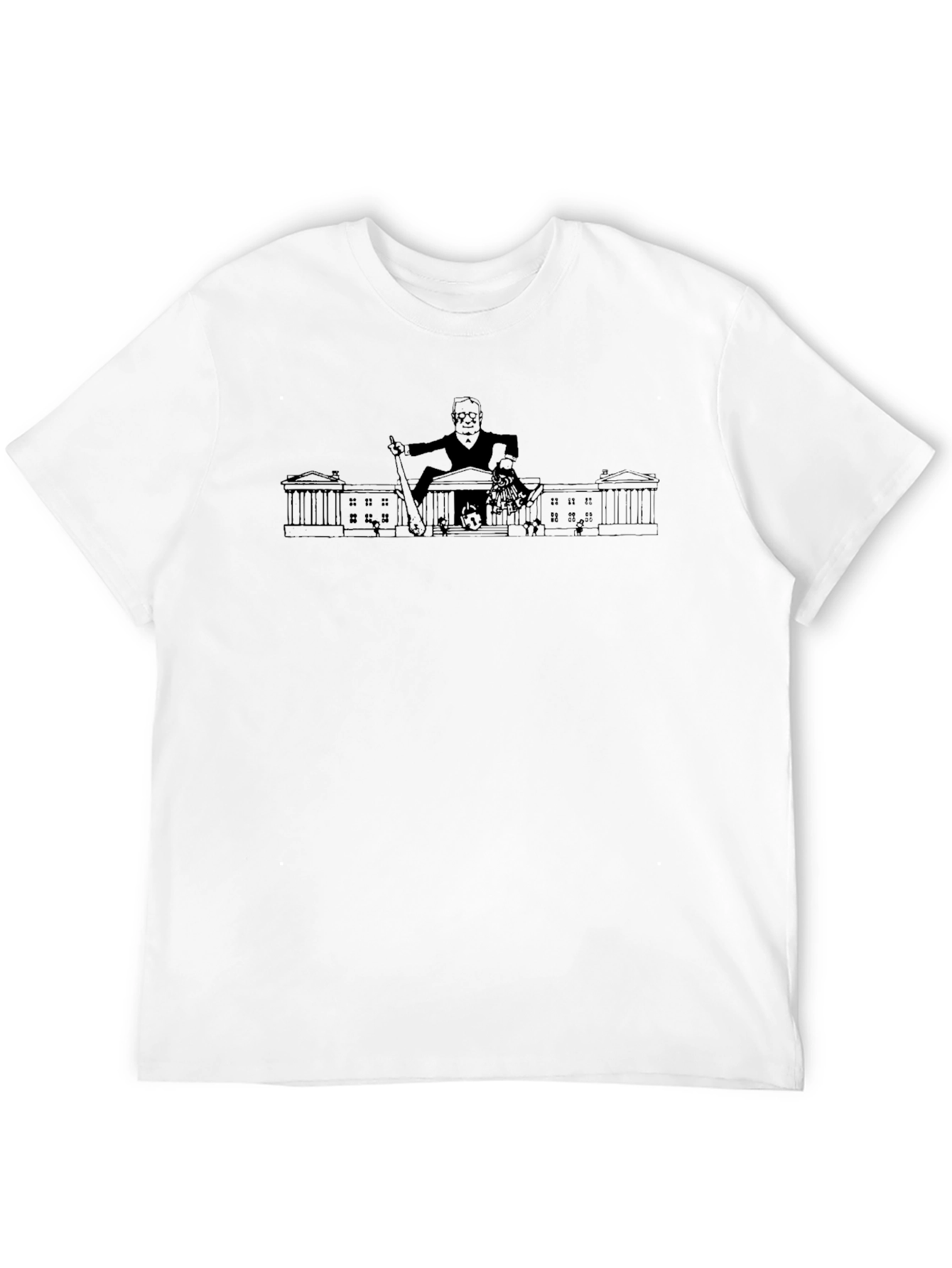 Black Graphic Print Crew Neck T-Shirt - Black view 12