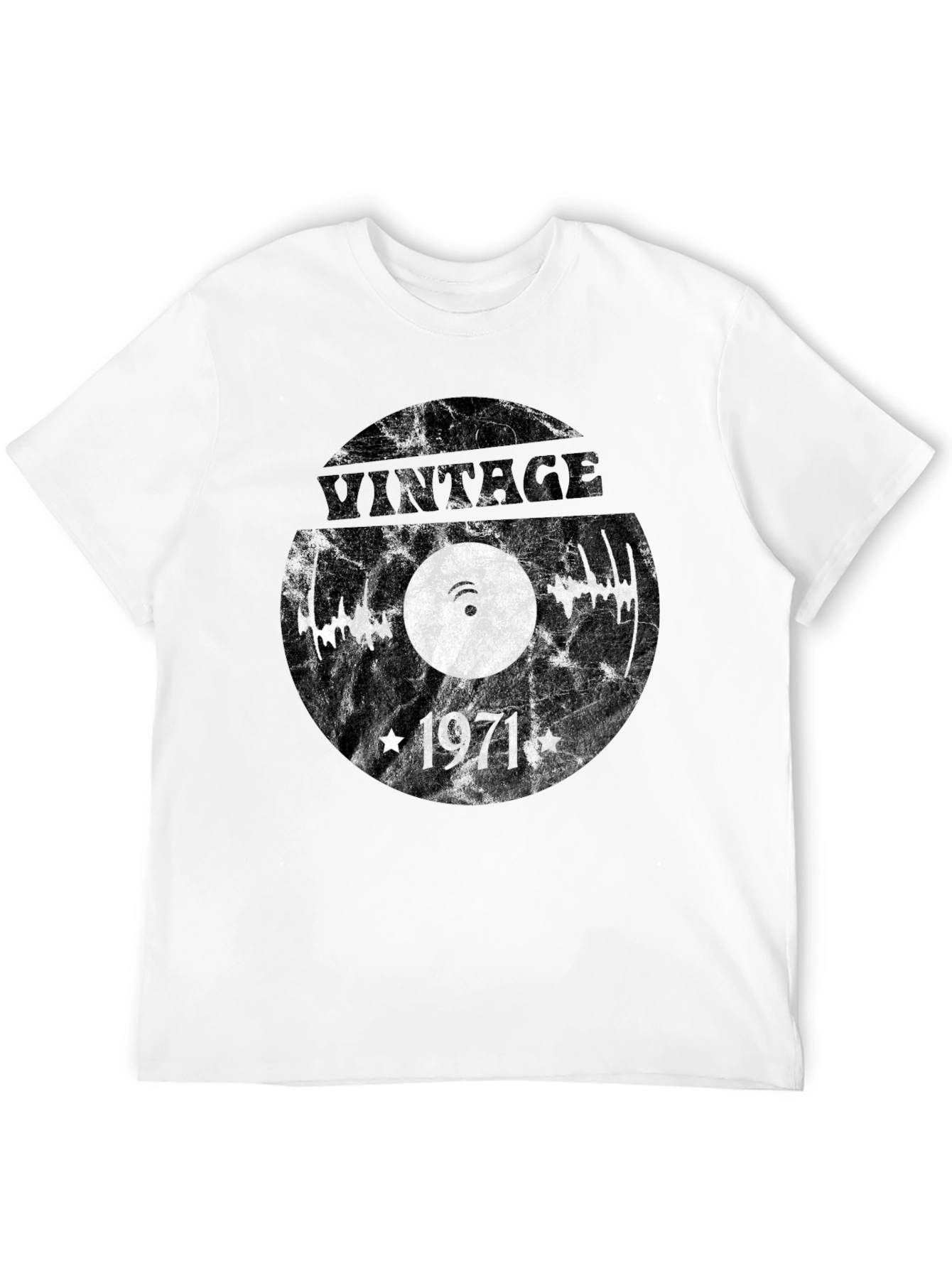 Black Vintage 1971 Record T-Shirt view 12