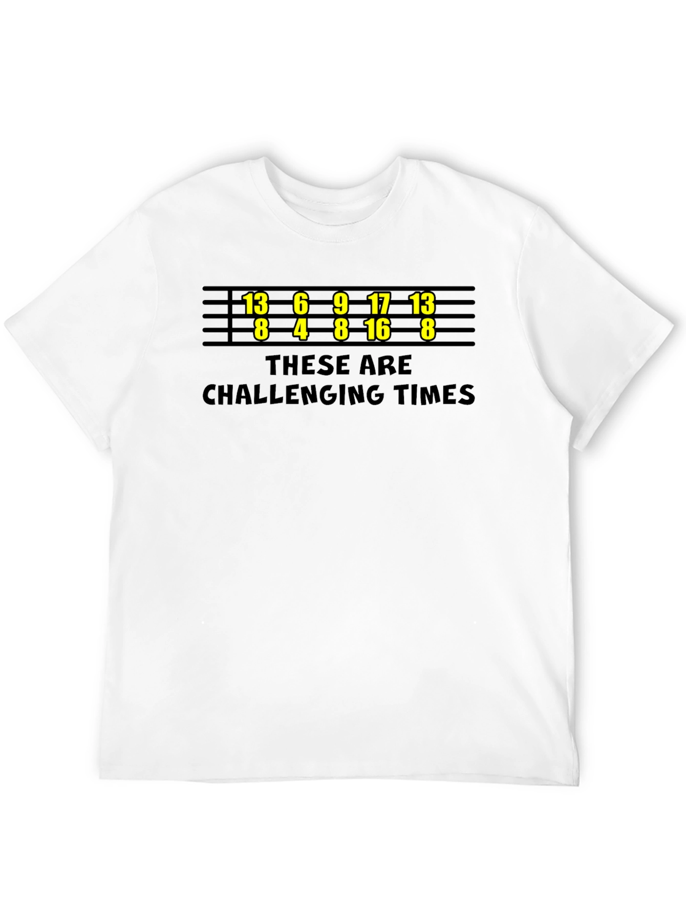 Black Challenging Times T-Shirt - Funny Bowling Numbers view 12
