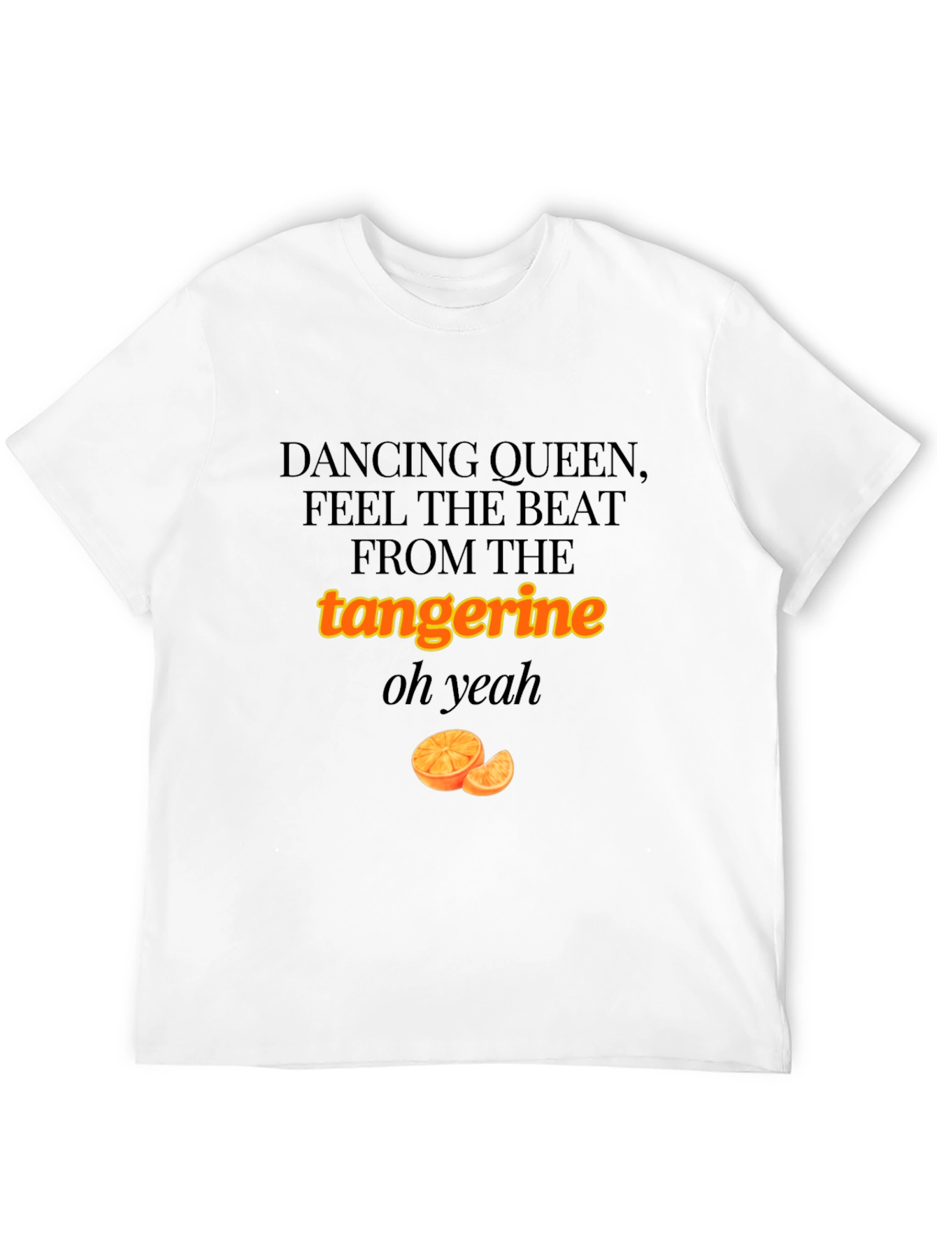 Black Dancing Queen Tangerine Graphic T-Shirt view 12